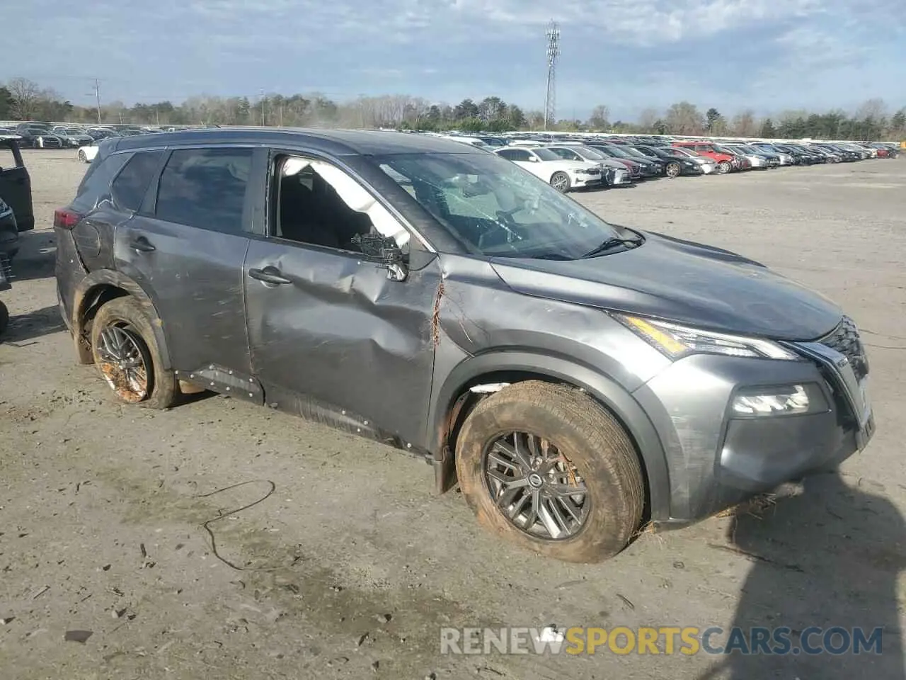 4 fotografías del automóvil dañado 5N1AT3AB2MC841248 NISSAN ROGUE 2021
