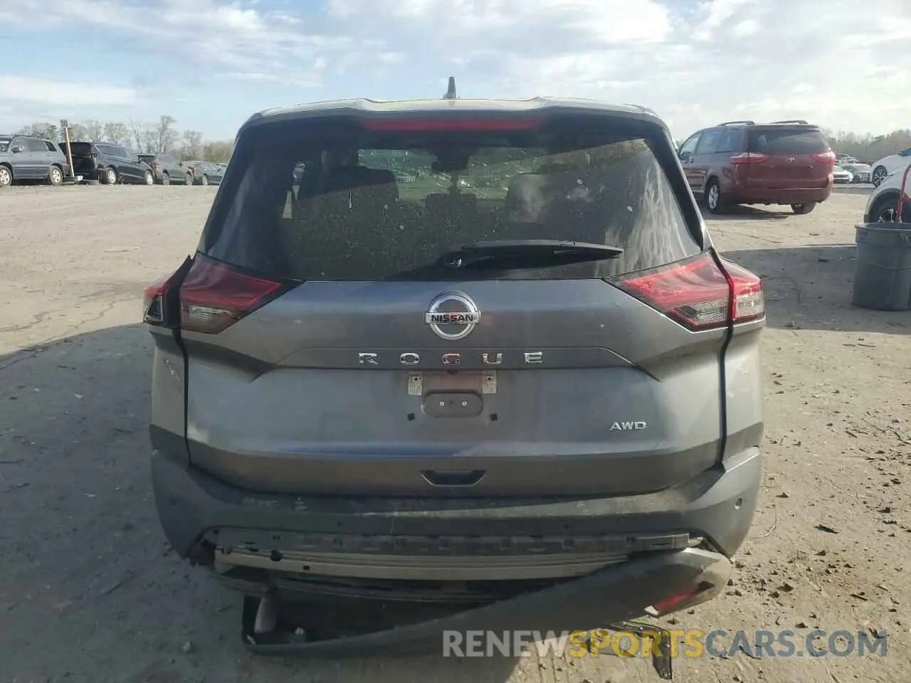 6 fotografías del automóvil dañado 5N1AT3AB2MC841248 NISSAN ROGUE 2021