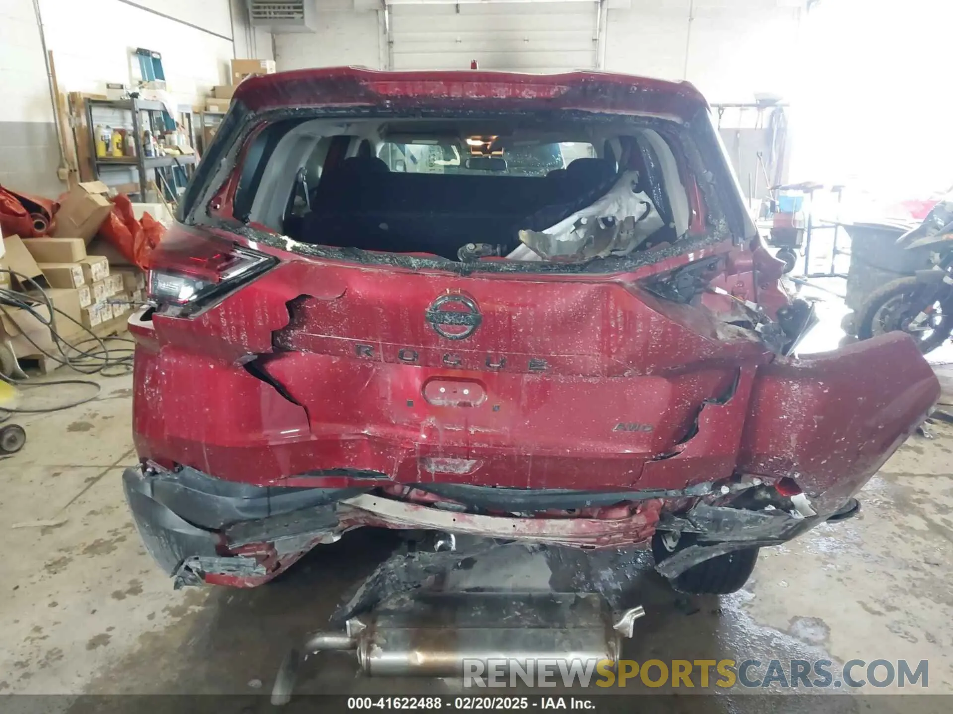 17 fotografías del automóvil dañado 5N1AT3AB3MC798877 NISSAN ROGUE 2021