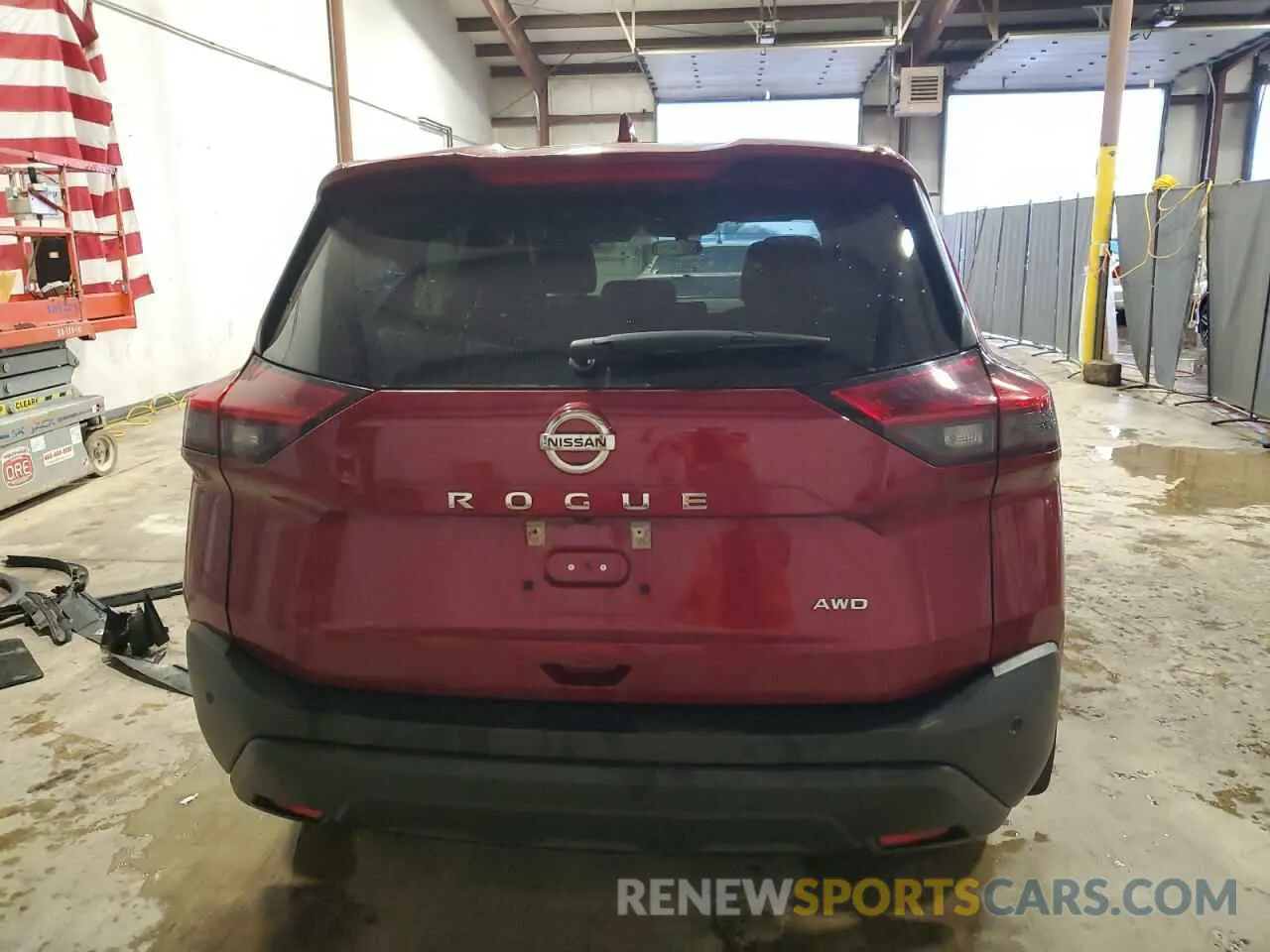 6 fotografías del automóvil dañado 5N1AT3AB7MC698216 NISSAN ROGUE 2021