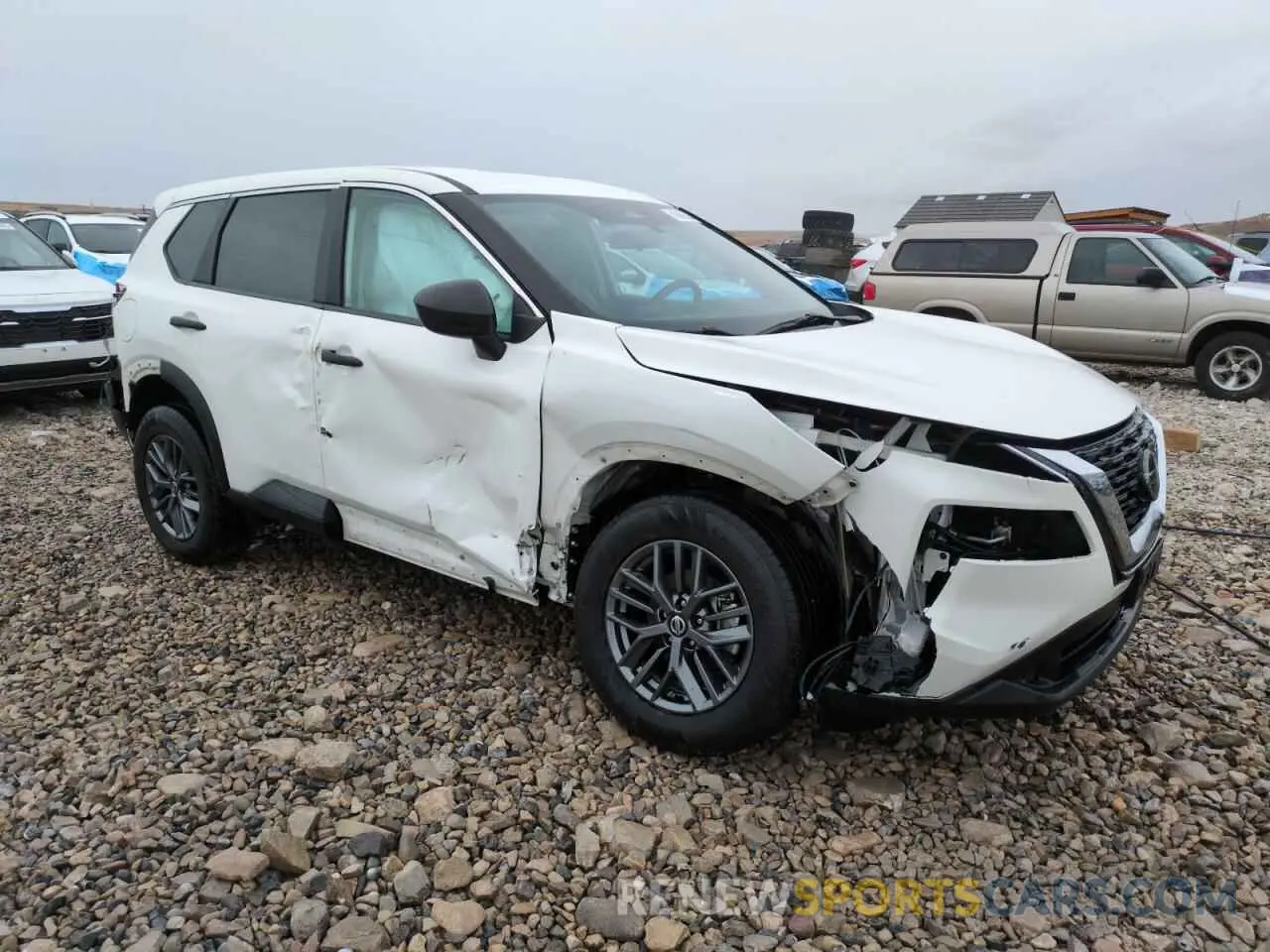 4 fotografías del automóvil dañado 5N1AT3AB7MC831430 NISSAN ROGUE 2021