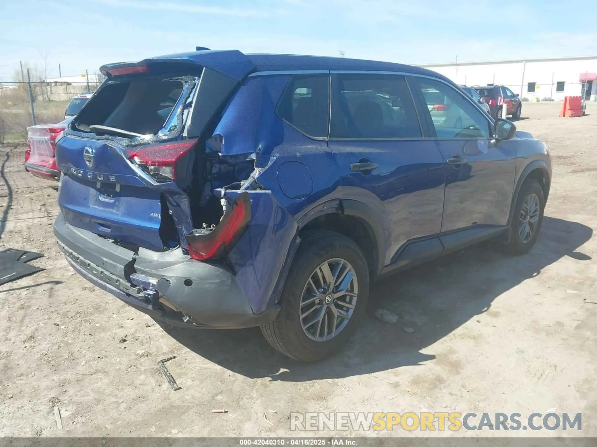 4 fotografías del automóvil dañado 5N1AT3AB7MC849121 NISSAN ROGUE 2021