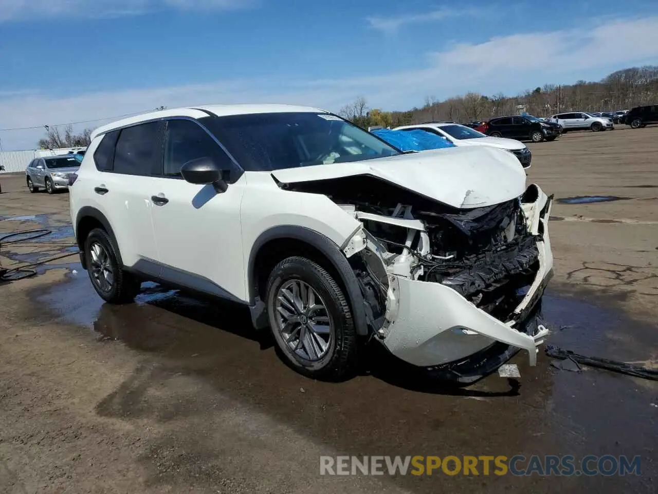 4 fotografías del automóvil dañado 5N1AT3AB8MC834546 NISSAN ROGUE 2021