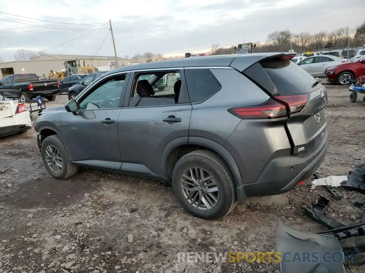 2 fotografías del automóvil dañado 5N1AT3AB8MC835566 NISSAN ROGUE 2021