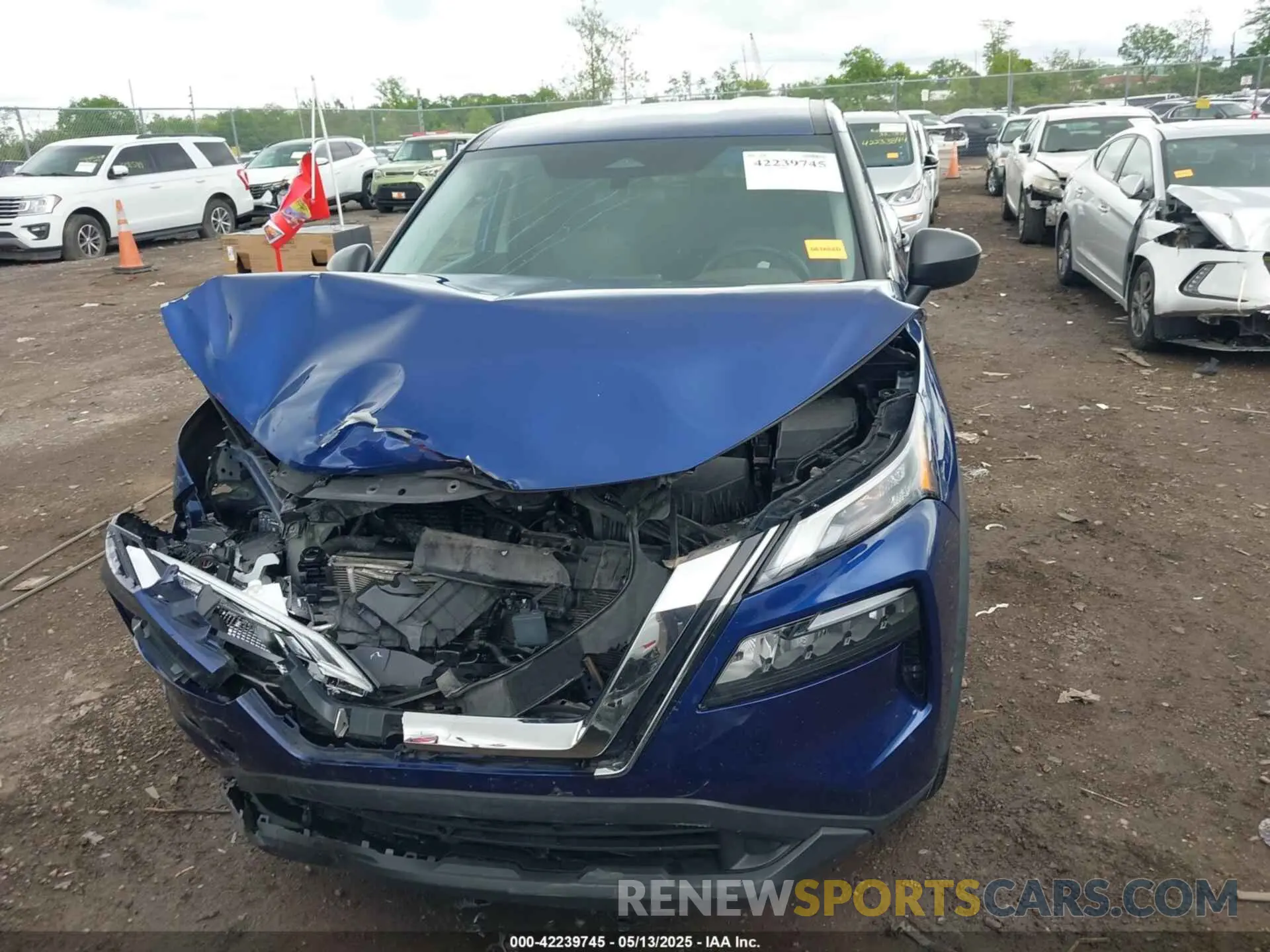 12 fotografías del automóvil dañado 5N1AT3AB9MC750235 NISSAN ROGUE 2021