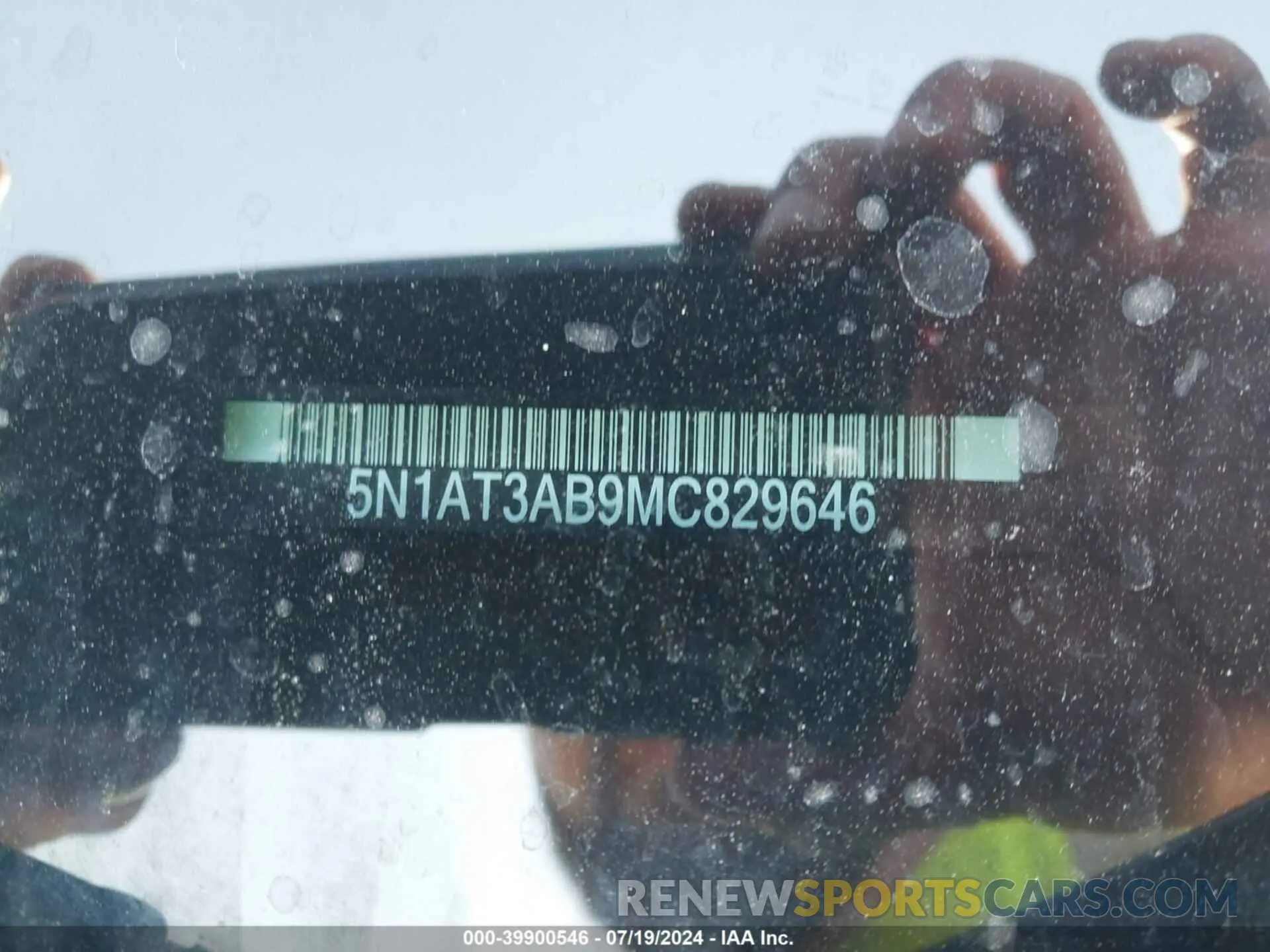 9 fotografías del automóvil dañado 5N1AT3AB9MC829646 NISSAN ROGUE 2021