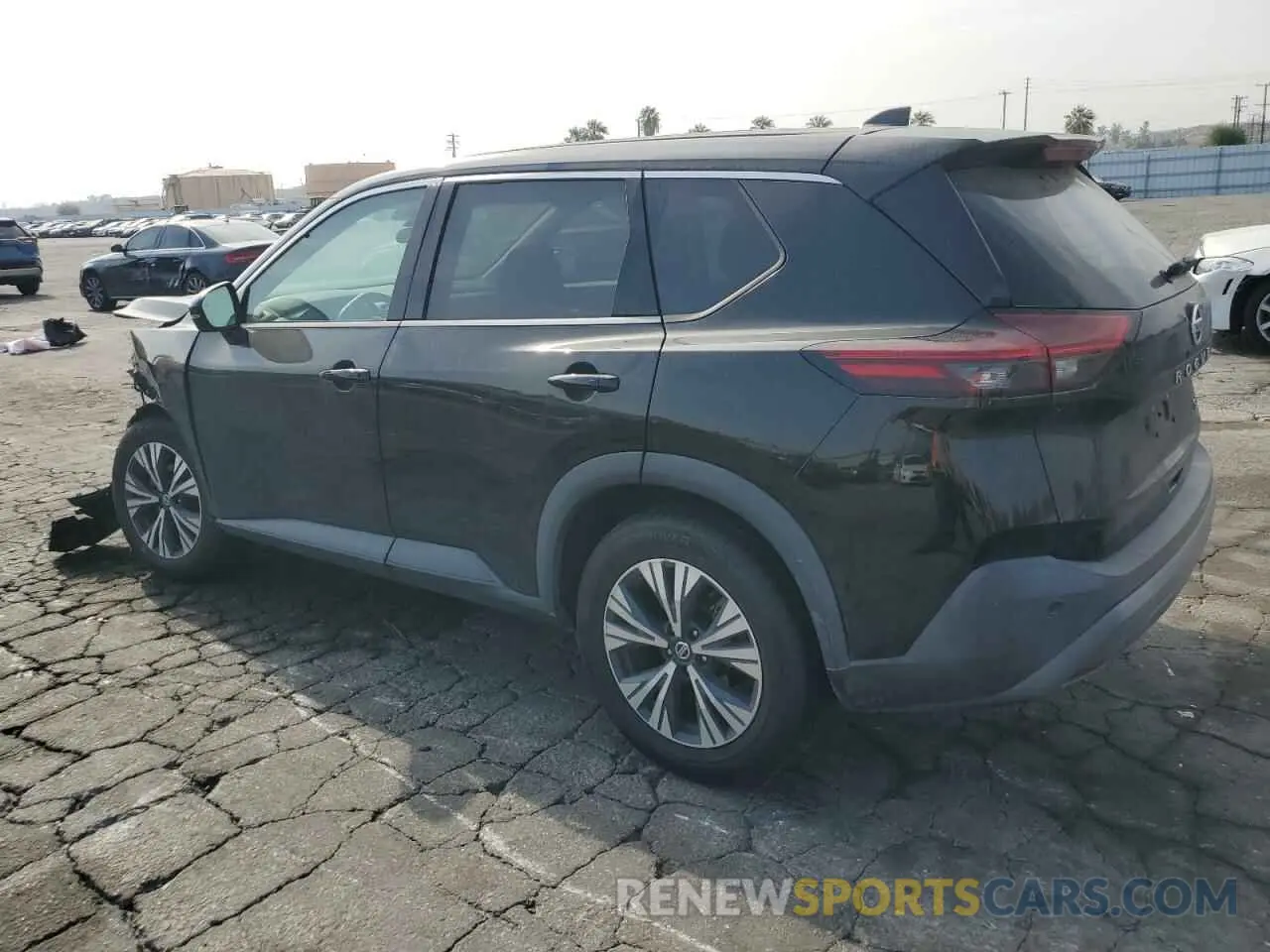 2 fotografías del automóvil dañado 5N1AT3BA0MC719042 NISSAN ROGUE 2021