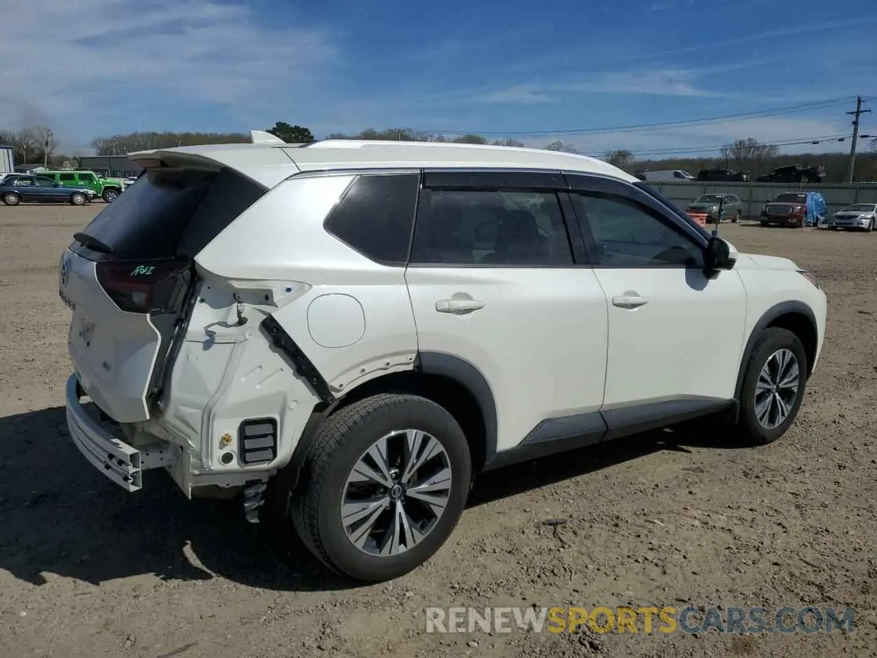 3 fotografías del automóvil dañado 5N1AT3BA0MC720045 NISSAN ROGUE 2021