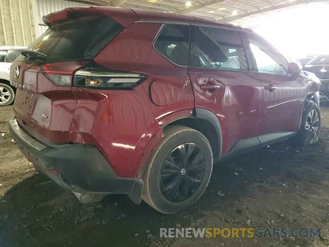 3 fotografías del automóvil dañado 5N1AT3BA0MC807279 NISSAN ROGUE 2021