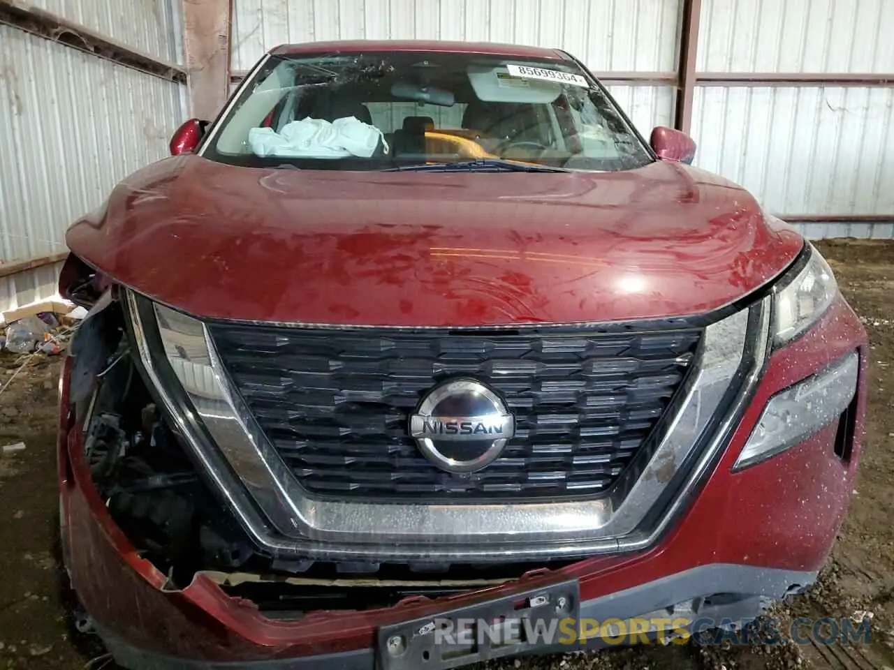 5 fotografías del automóvil dañado 5N1AT3BA0MC807279 NISSAN ROGUE 2021