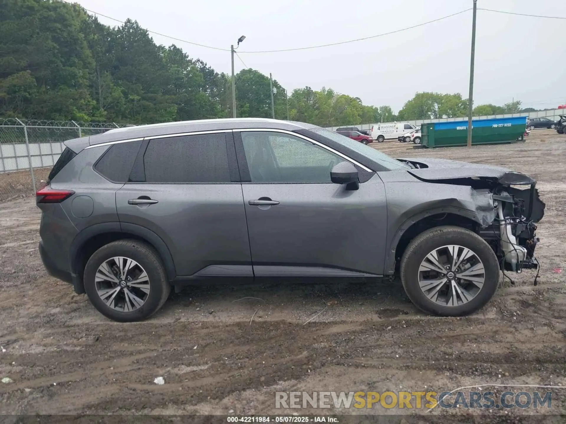14 fotografías del automóvil dañado 5N1AT3BA0MC813406 NISSAN ROGUE 2021