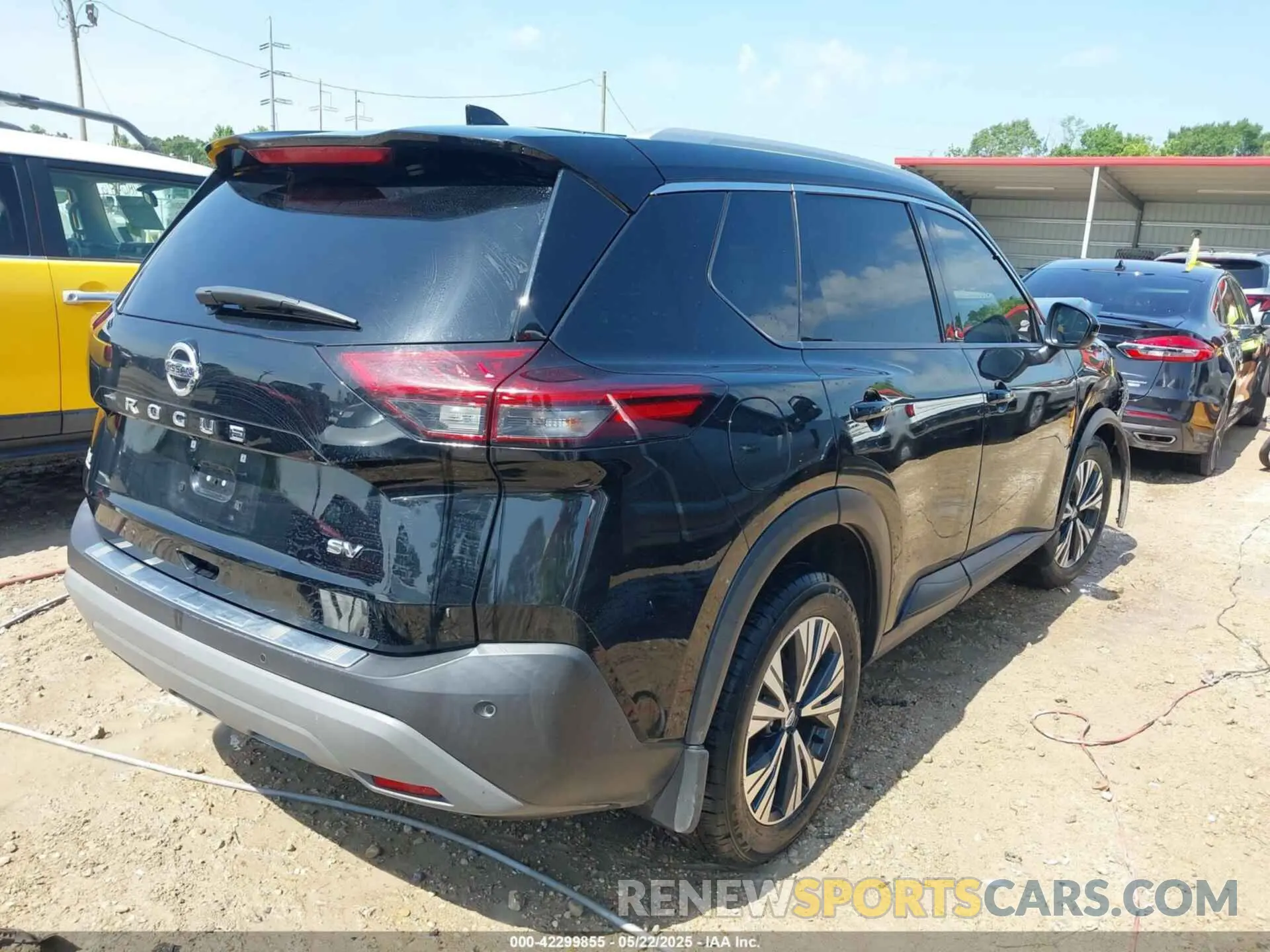 4 fotografías del automóvil dañado 5N1AT3BA1MC816590 NISSAN ROGUE 2021