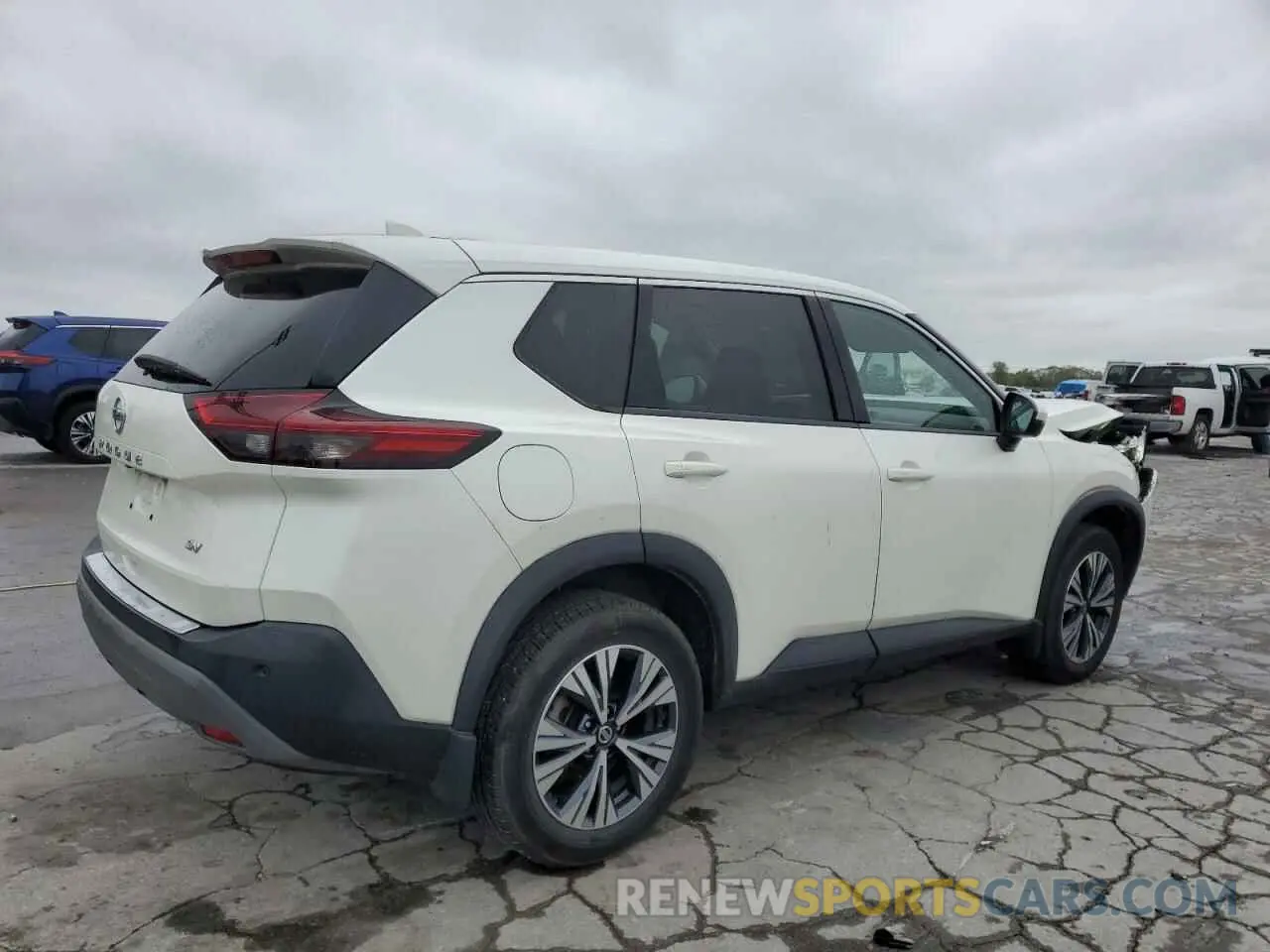 3 fotografías del automóvil dañado 5N1AT3BA2MC748798 NISSAN ROGUE 2021