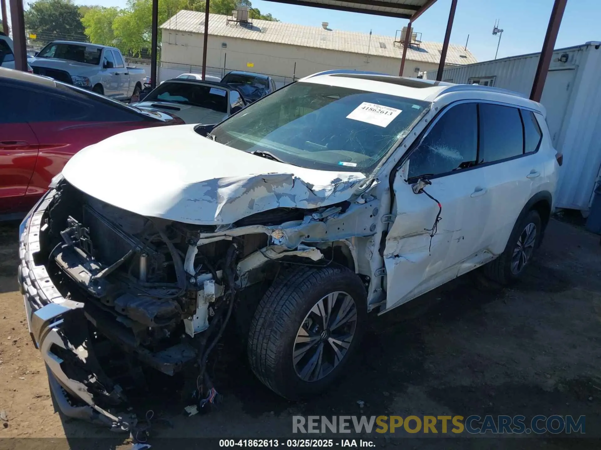 2 fotografías del automóvil dañado 5N1AT3BA2MC782692 NISSAN ROGUE 2021