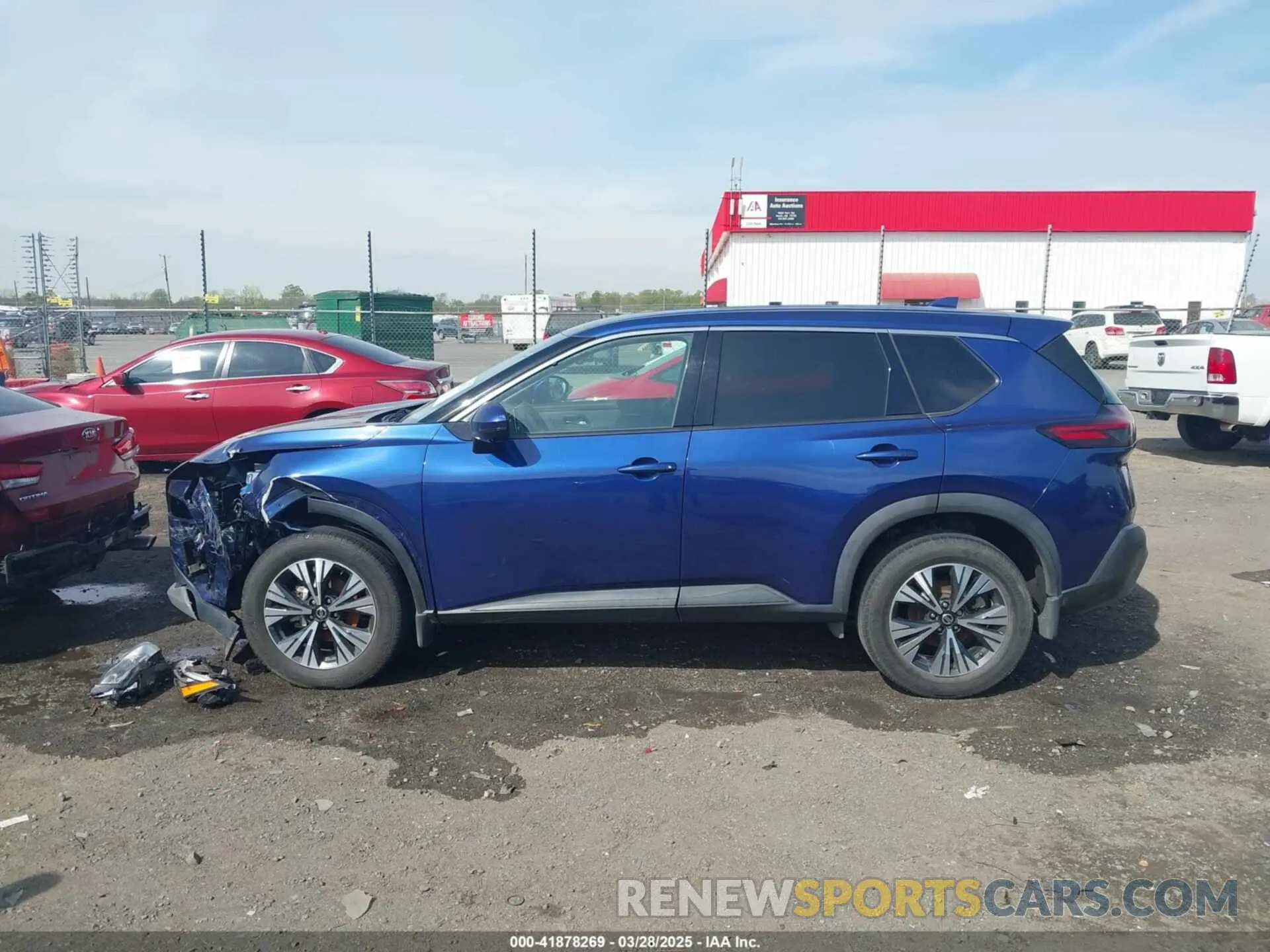 14 fotografías del automóvil dañado 5N1AT3BA3MC678325 NISSAN ROGUE 2021