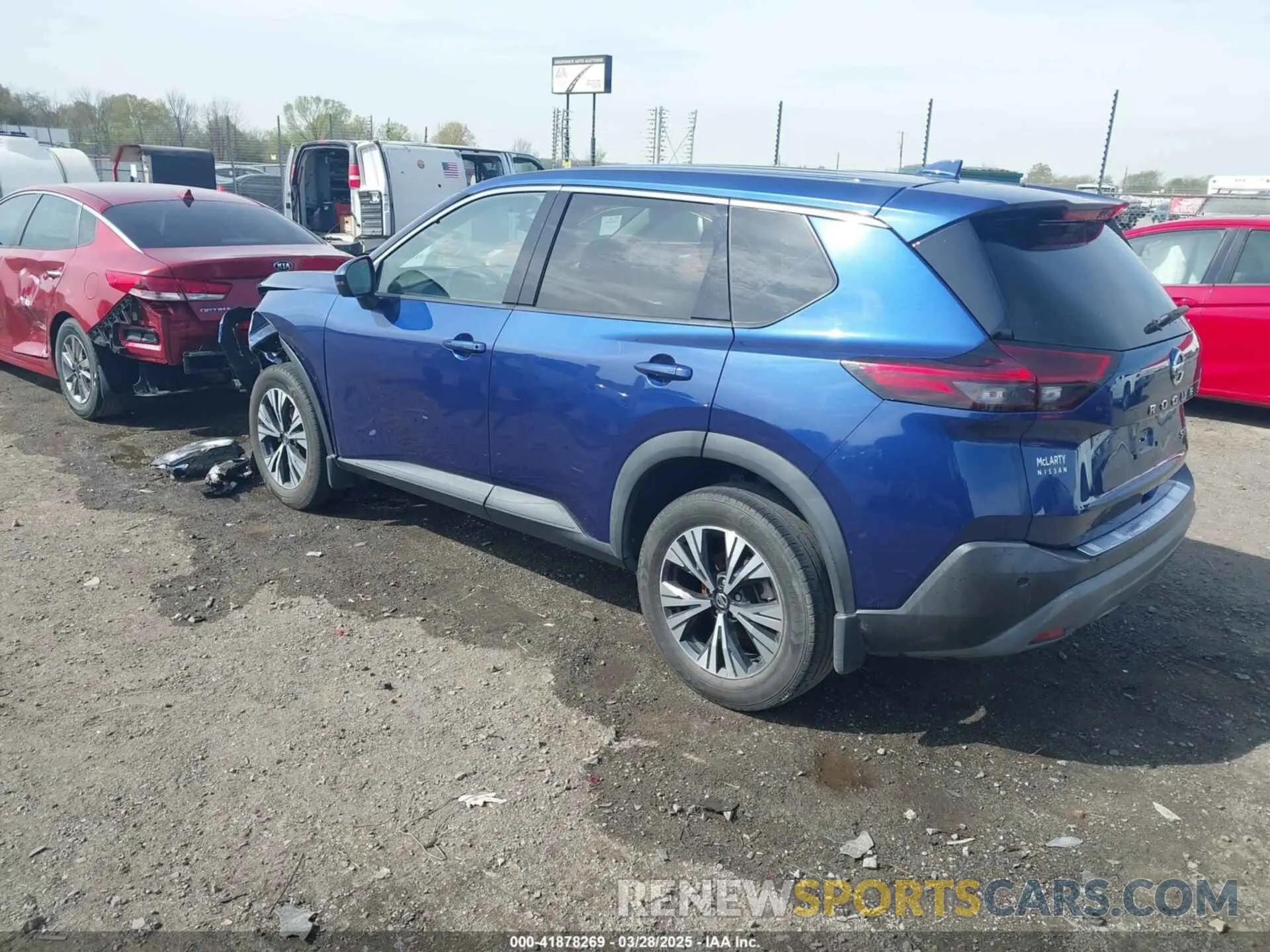 3 fotografías del automóvil dañado 5N1AT3BA3MC678325 NISSAN ROGUE 2021