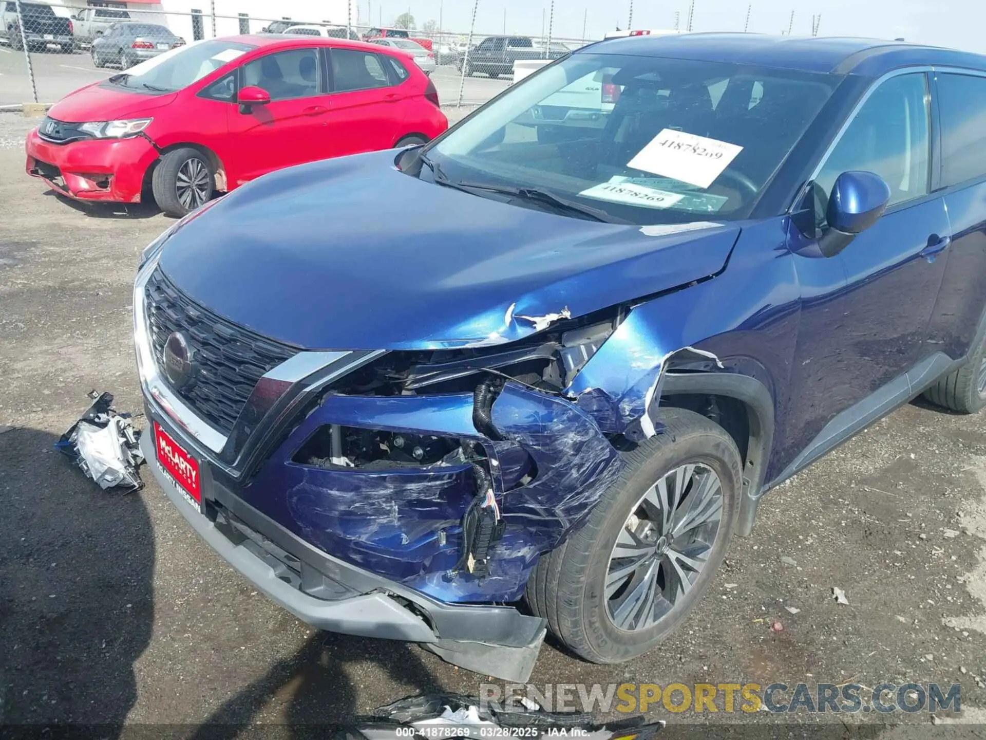 6 fotografías del automóvil dañado 5N1AT3BA3MC678325 NISSAN ROGUE 2021
