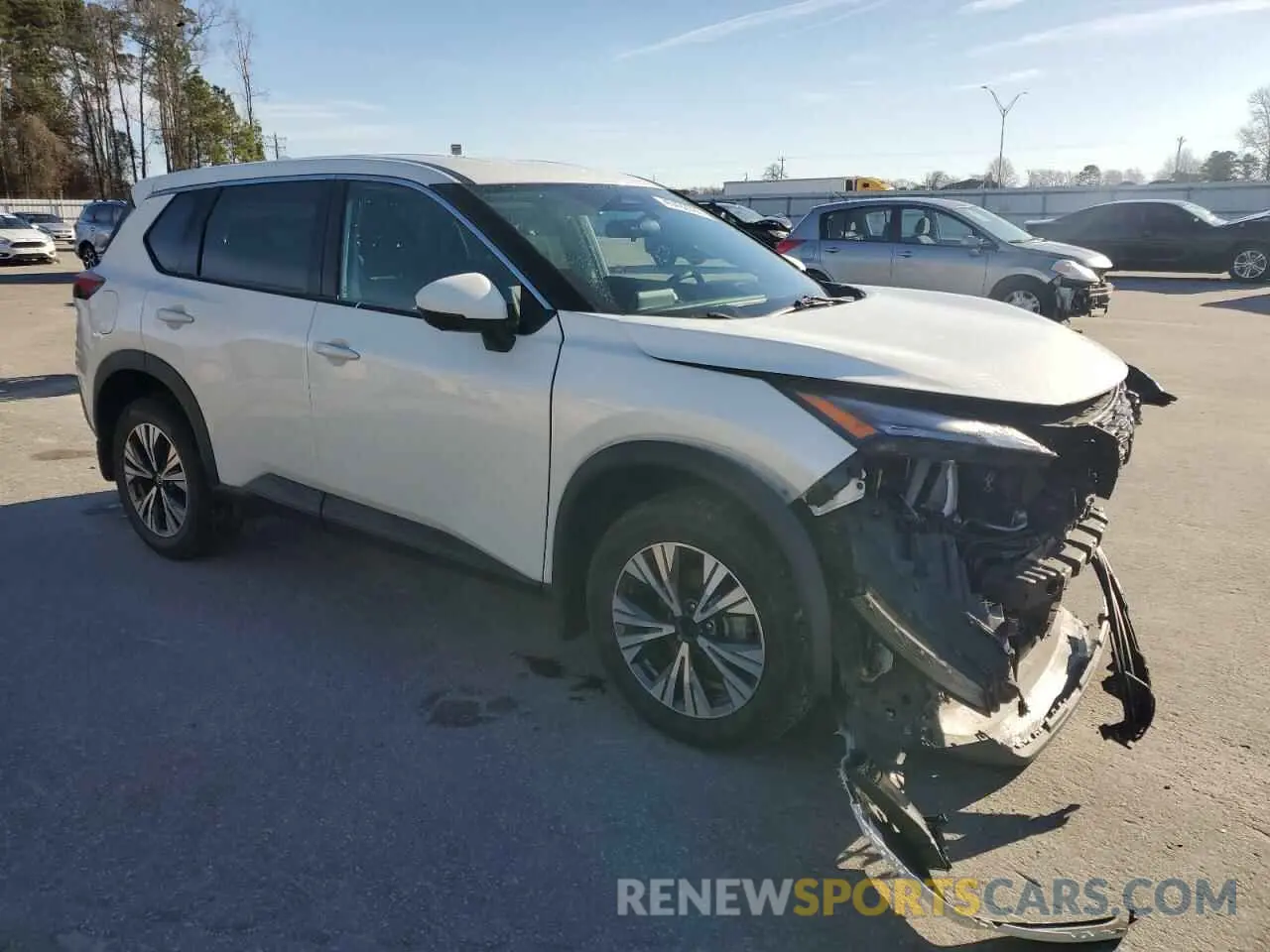 4 fotografías del automóvil dañado 5N1AT3BA3MC738975 NISSAN ROGUE 2021