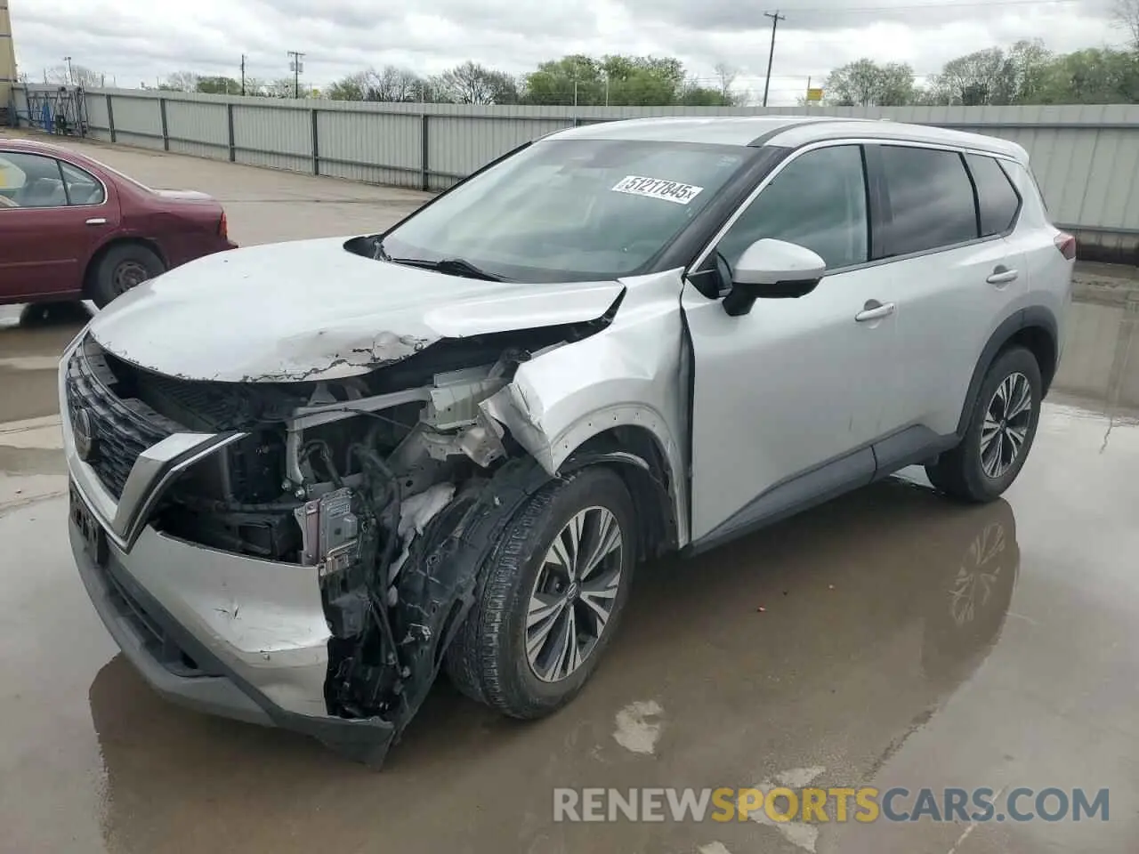 1 fotografías del automóvil dañado 5N1AT3BA3MC780207 NISSAN ROGUE 2021