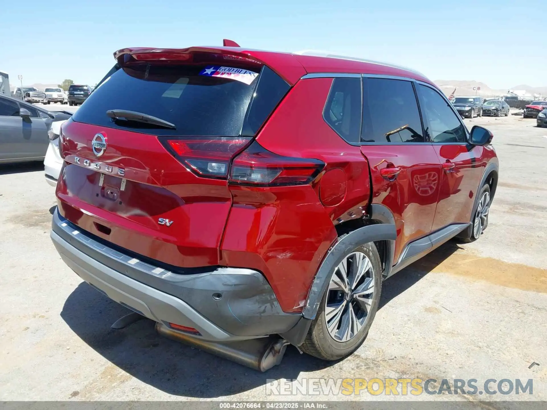 4 fotografías del automóvil dañado 5N1AT3BA4MC679774 NISSAN ROGUE 2021