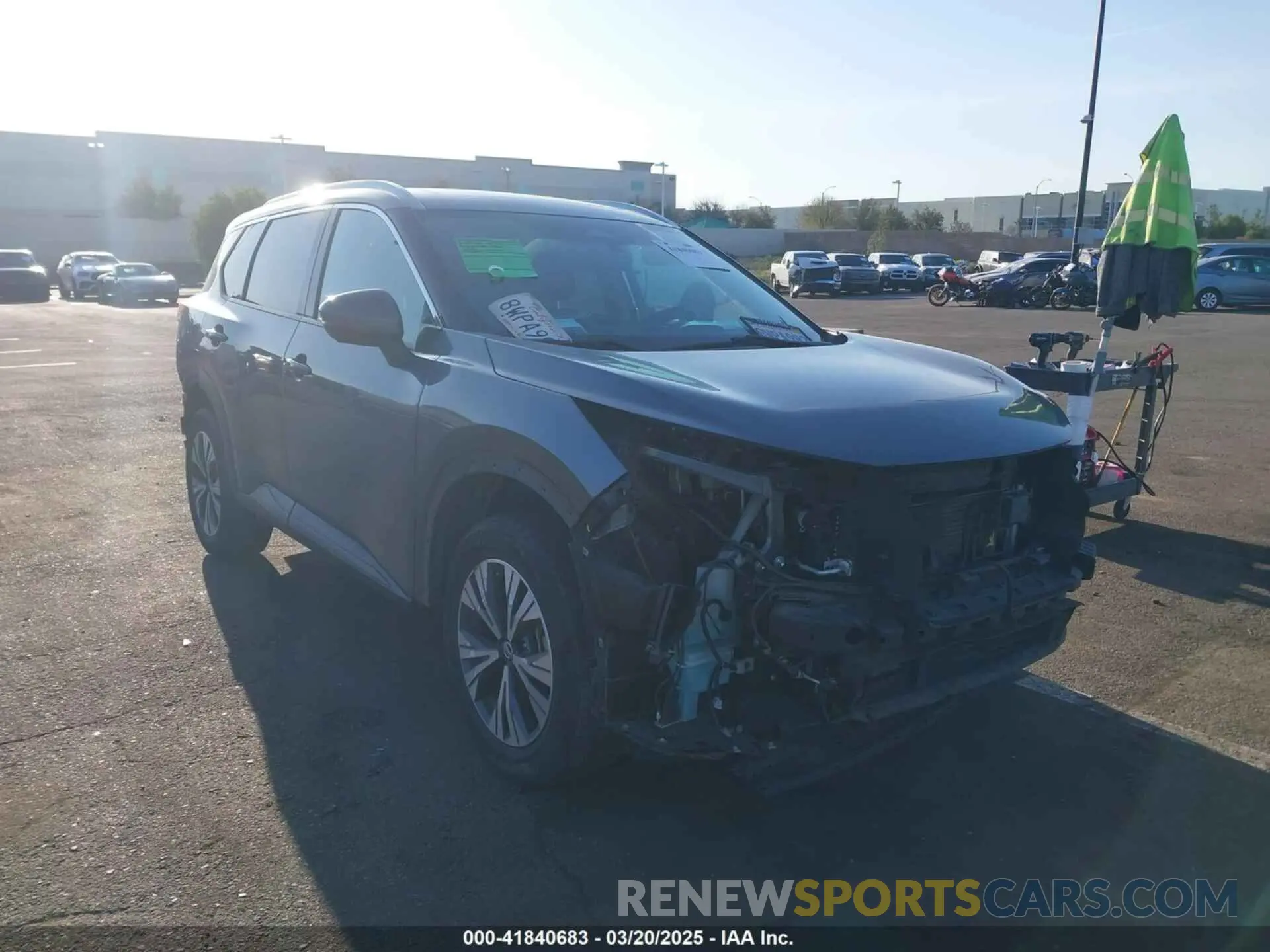 13 fotografías del automóvil dañado 5N1AT3BA5MC766020 NISSAN ROGUE 2021