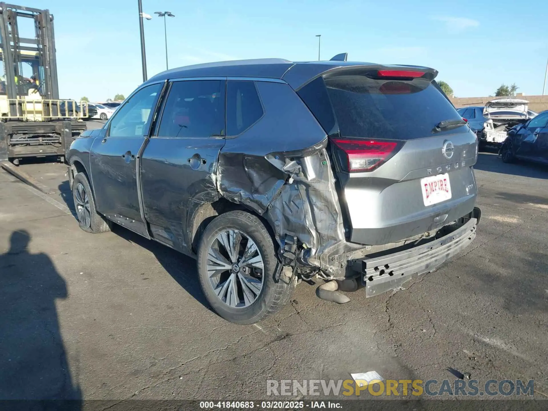 14 fotografías del automóvil dañado 5N1AT3BA5MC766020 NISSAN ROGUE 2021