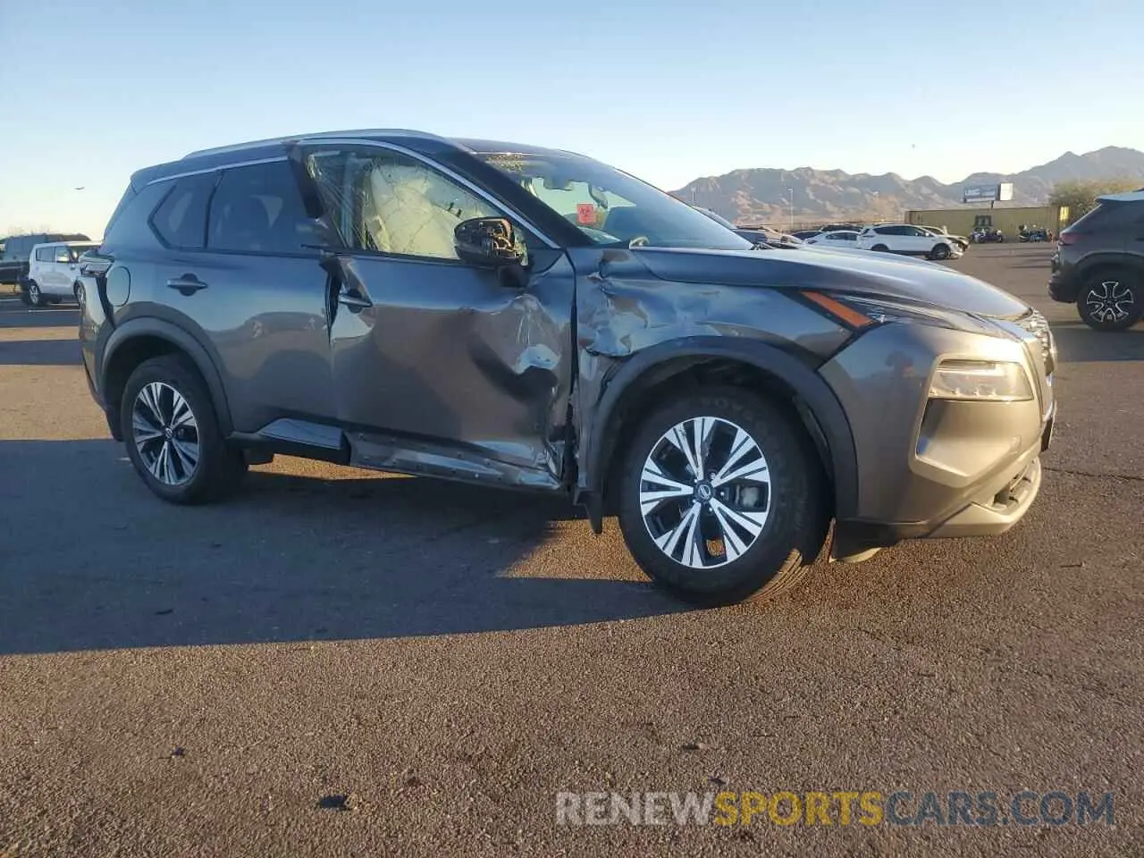 4 fotografías del automóvil dañado 5N1AT3BA5MC779382 NISSAN ROGUE 2021