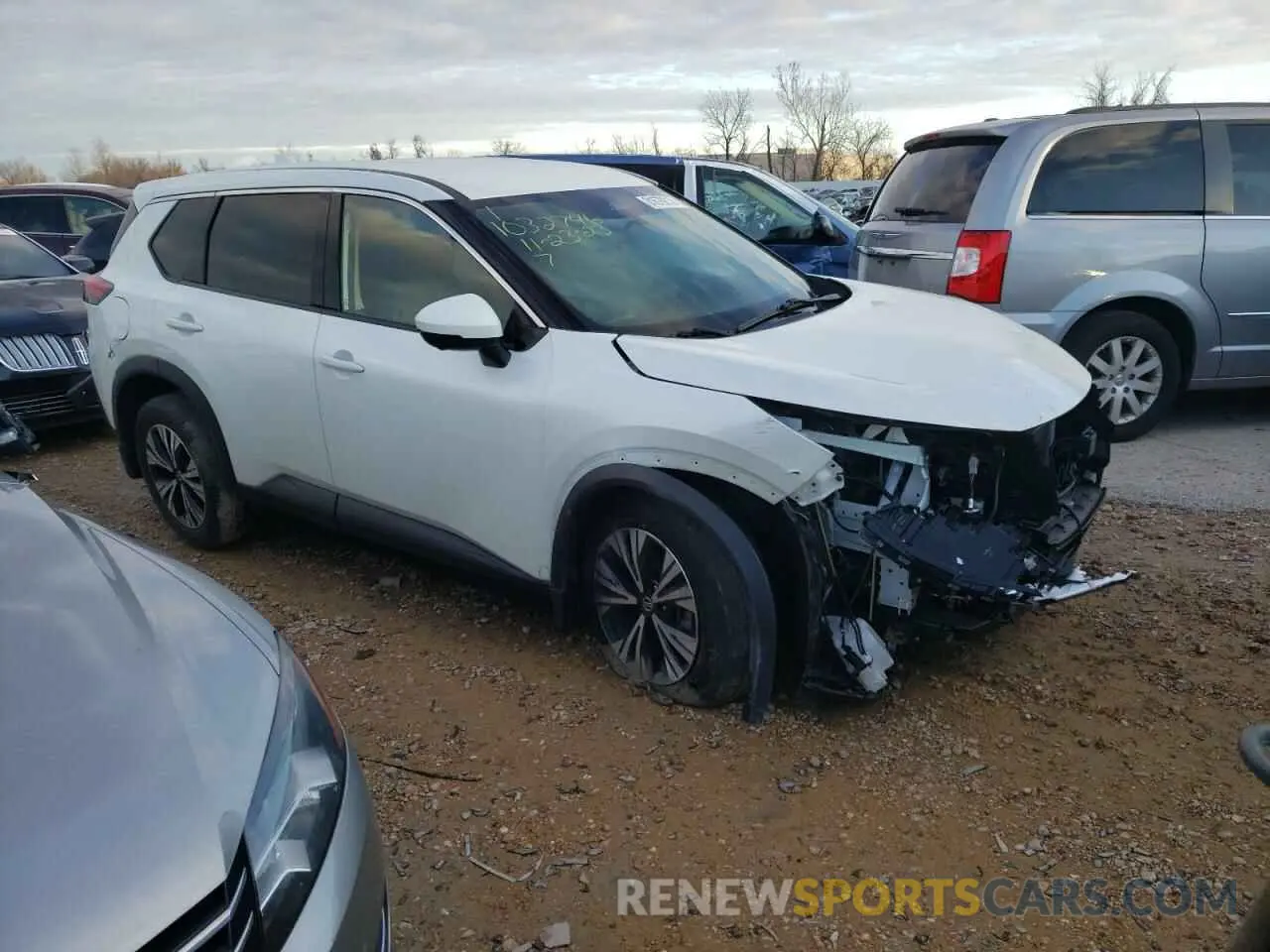 4 fotografías del automóvil dañado 5N1AT3BA5MC823252 NISSAN ROGUE 2021