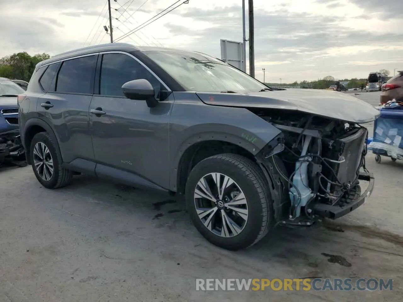 4 fotografías del automóvil dañado 5N1AT3BA6MC732670 NISSAN ROGUE 2021