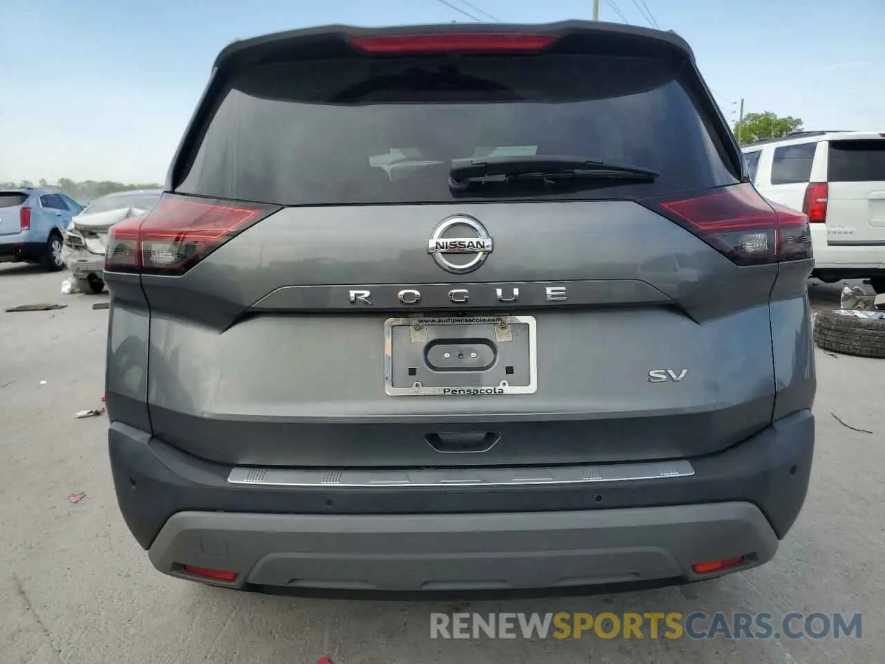 6 fotografías del automóvil dañado 5N1AT3BA6MC732670 NISSAN ROGUE 2021