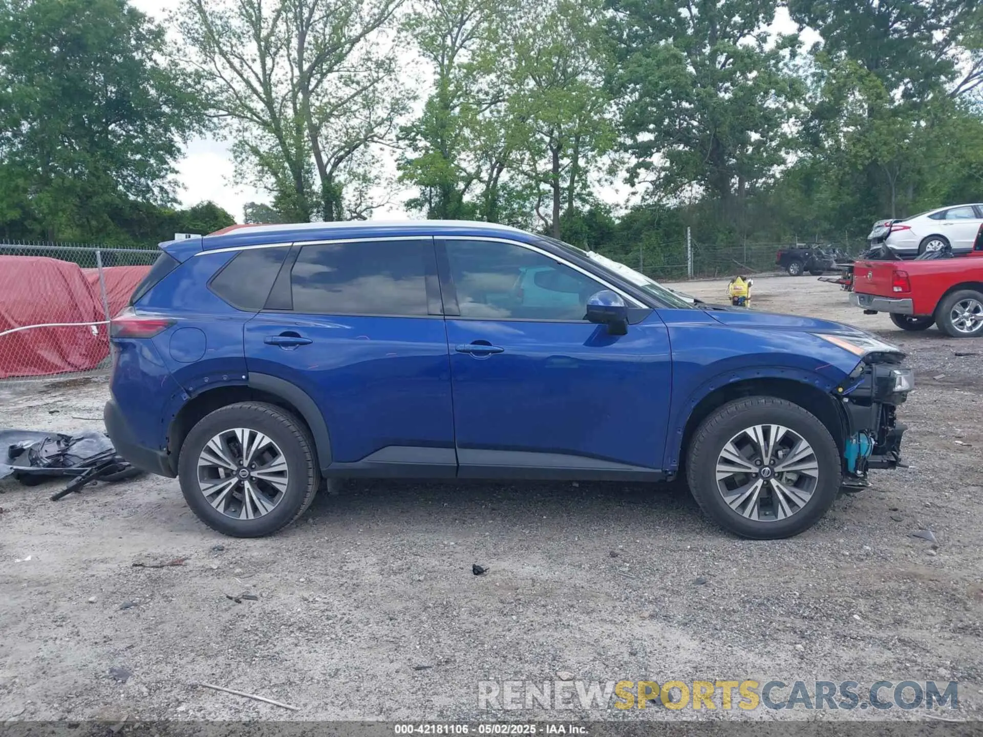 14 fotografías del automóvil dañado 5N1AT3BA6MC810252 NISSAN ROGUE 2021