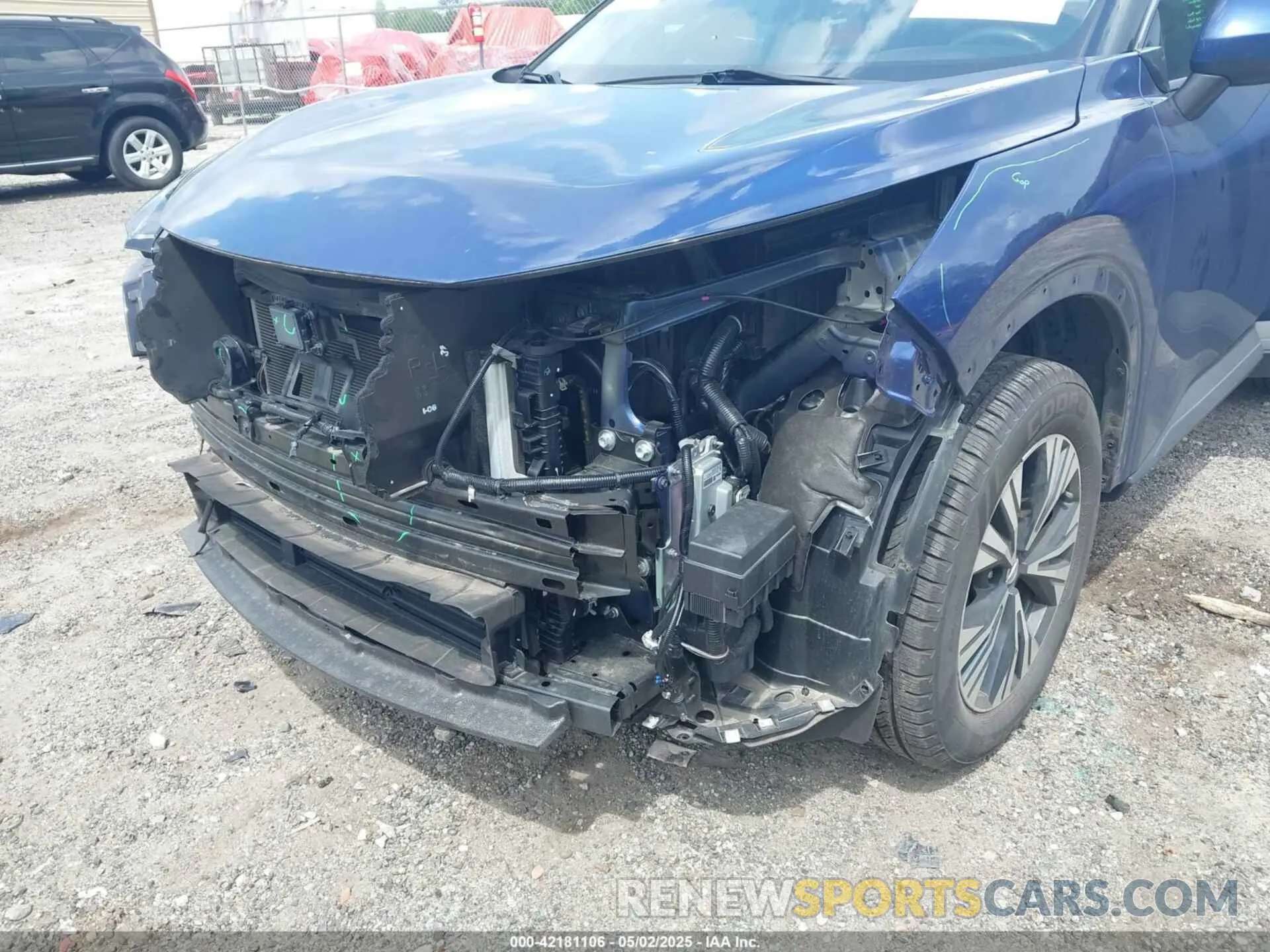 6 fotografías del automóvil dañado 5N1AT3BA6MC810252 NISSAN ROGUE 2021