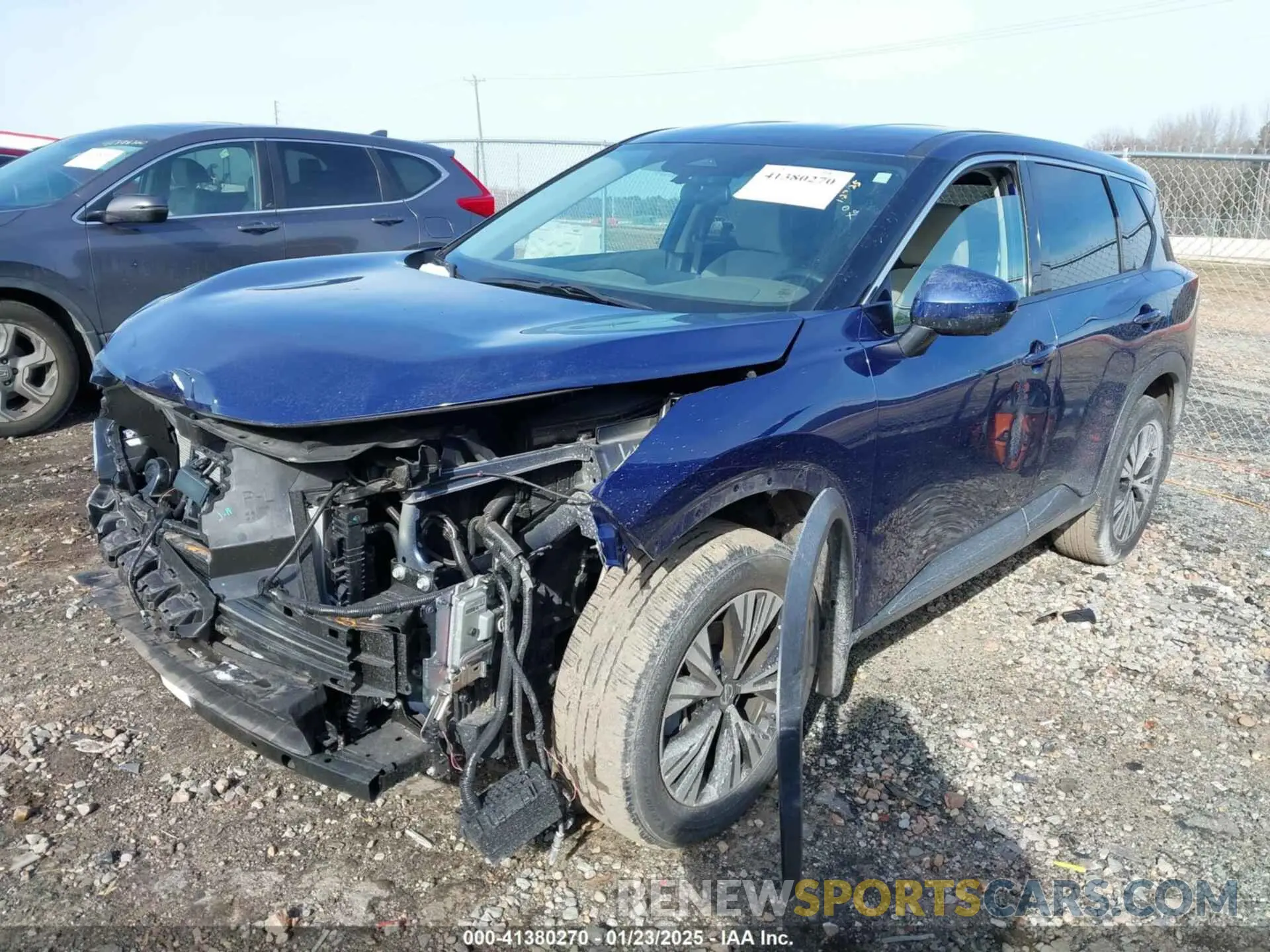 2 fotografías del automóvil dañado 5N1AT3BA6MC842473 NISSAN ROGUE 2021