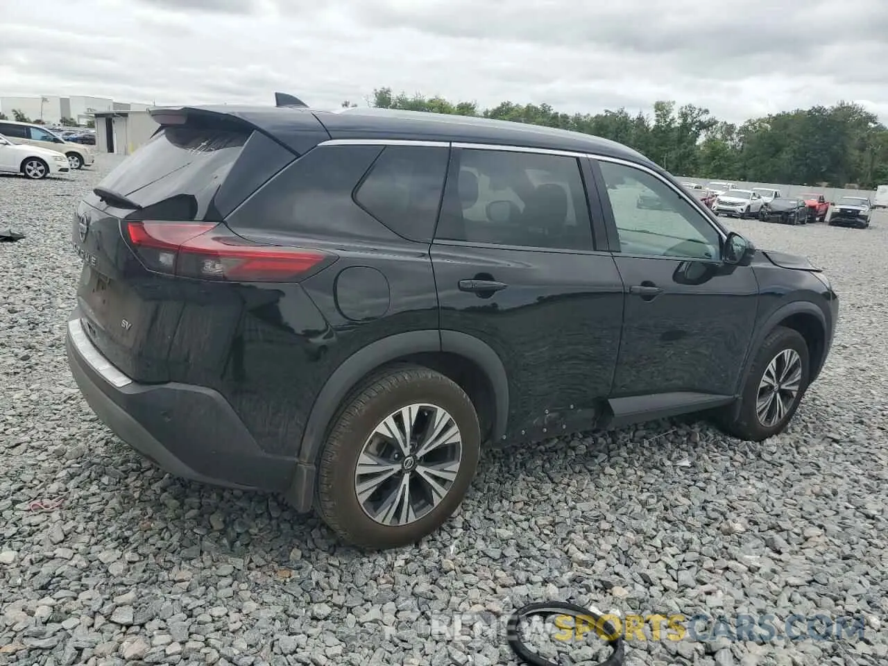 3 fotografías del automóvil dañado 5N1AT3BA7MC703324 NISSAN ROGUE 2021