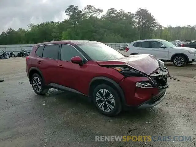 12 fotografías del automóvil dañado 5N1AT3BA7MC827190 NISSAN ROGUE 2021