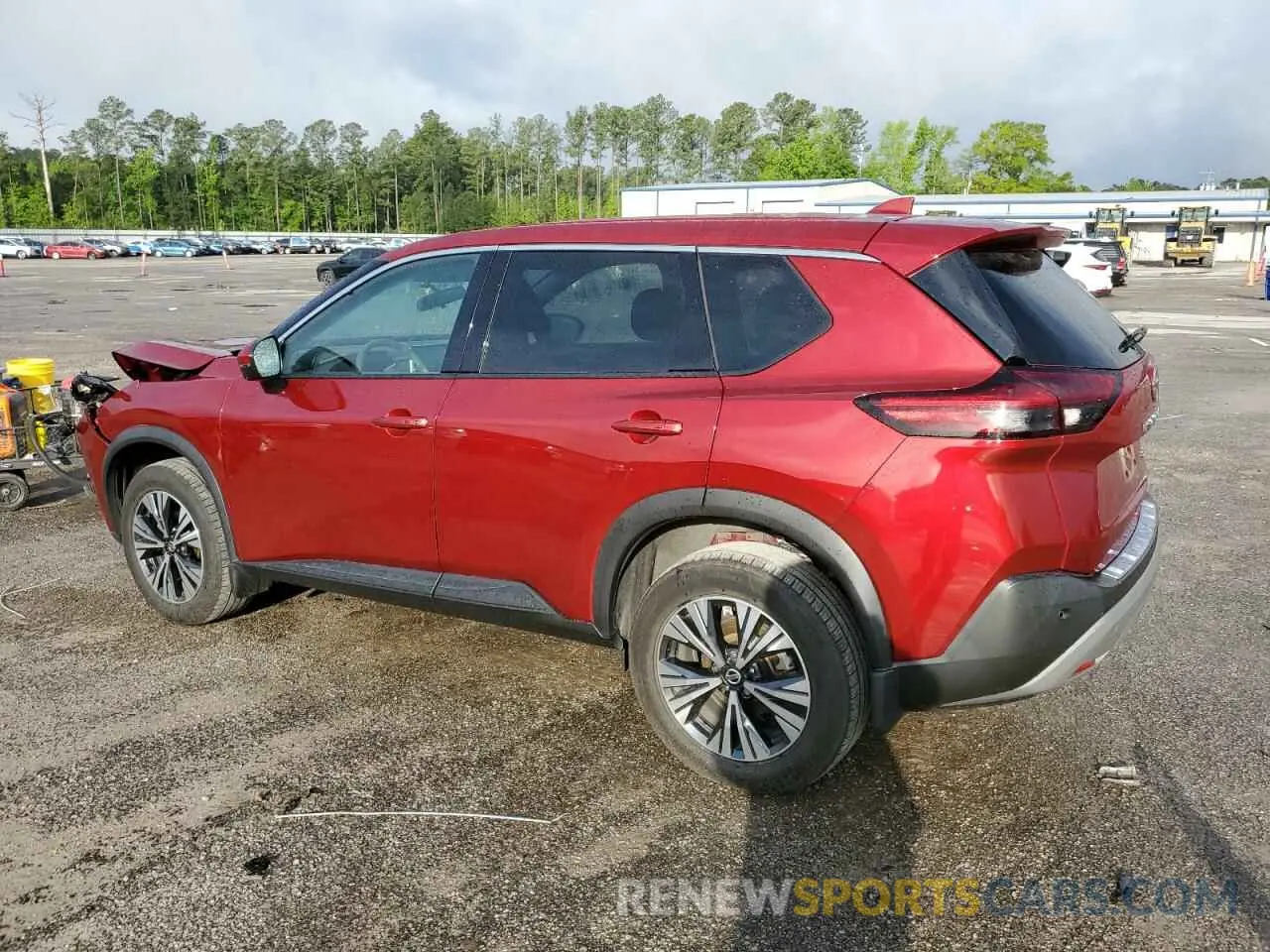 2 fotografías del automóvil dañado 5N1AT3BA7MC827190 NISSAN ROGUE 2021