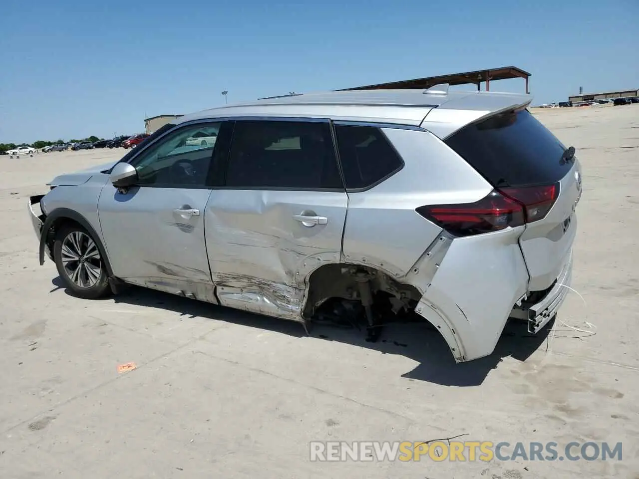 2 fotografías del automóvil dañado 5N1AT3BA7MC835225 NISSAN ROGUE 2021