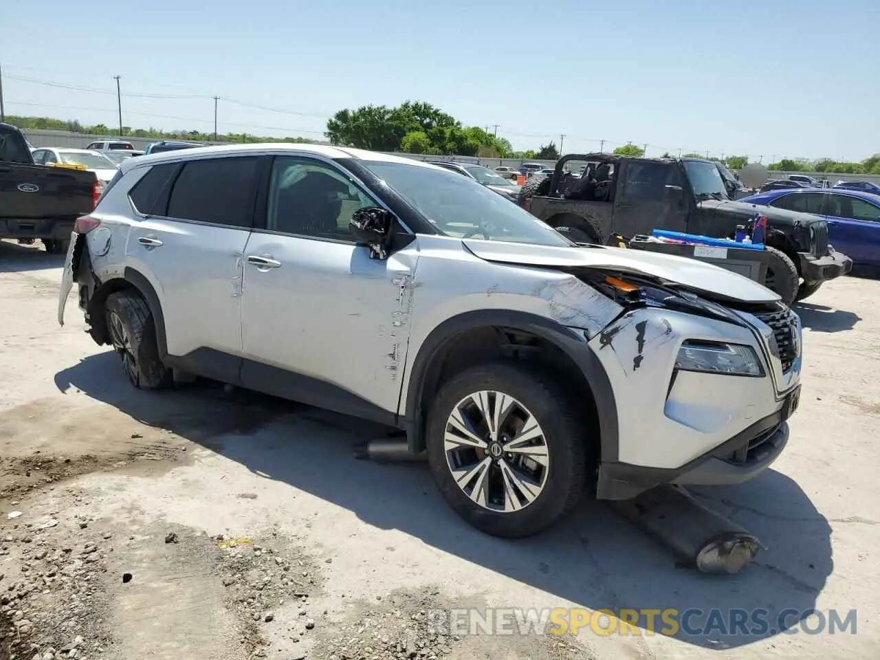 4 fotografías del automóvil dañado 5N1AT3BA7MC835225 NISSAN ROGUE 2021