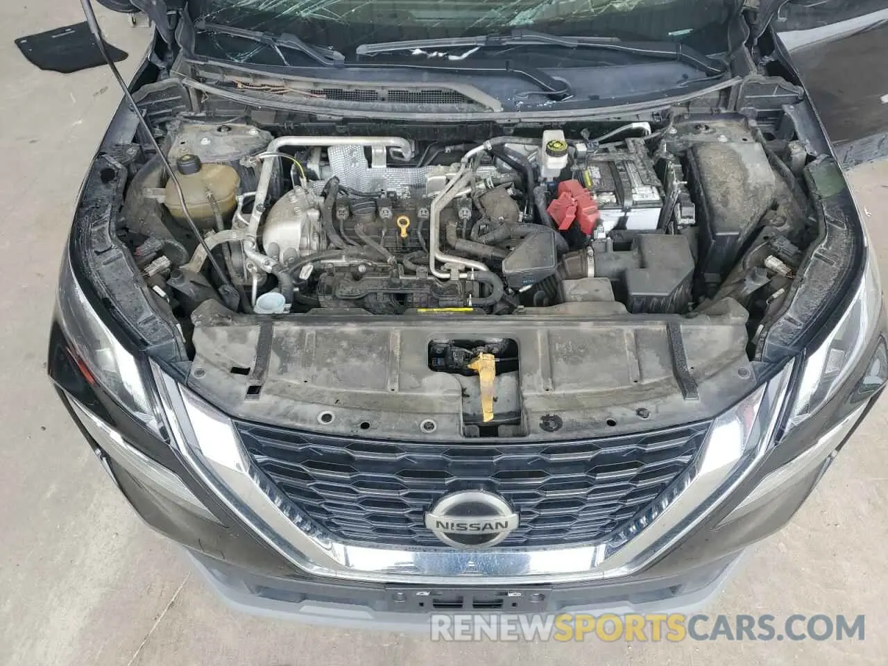 12 fotografías del automóvil dañado 5N1AT3BA8MC703705 NISSAN ROGUE 2021