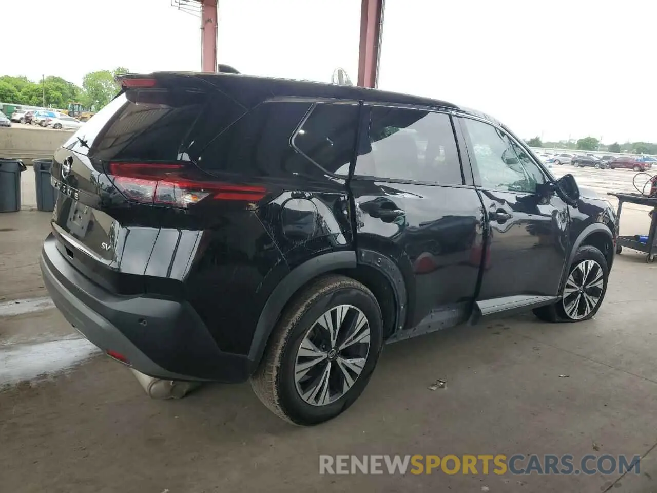 3 fotografías del automóvil dañado 5N1AT3BA8MC703705 NISSAN ROGUE 2021