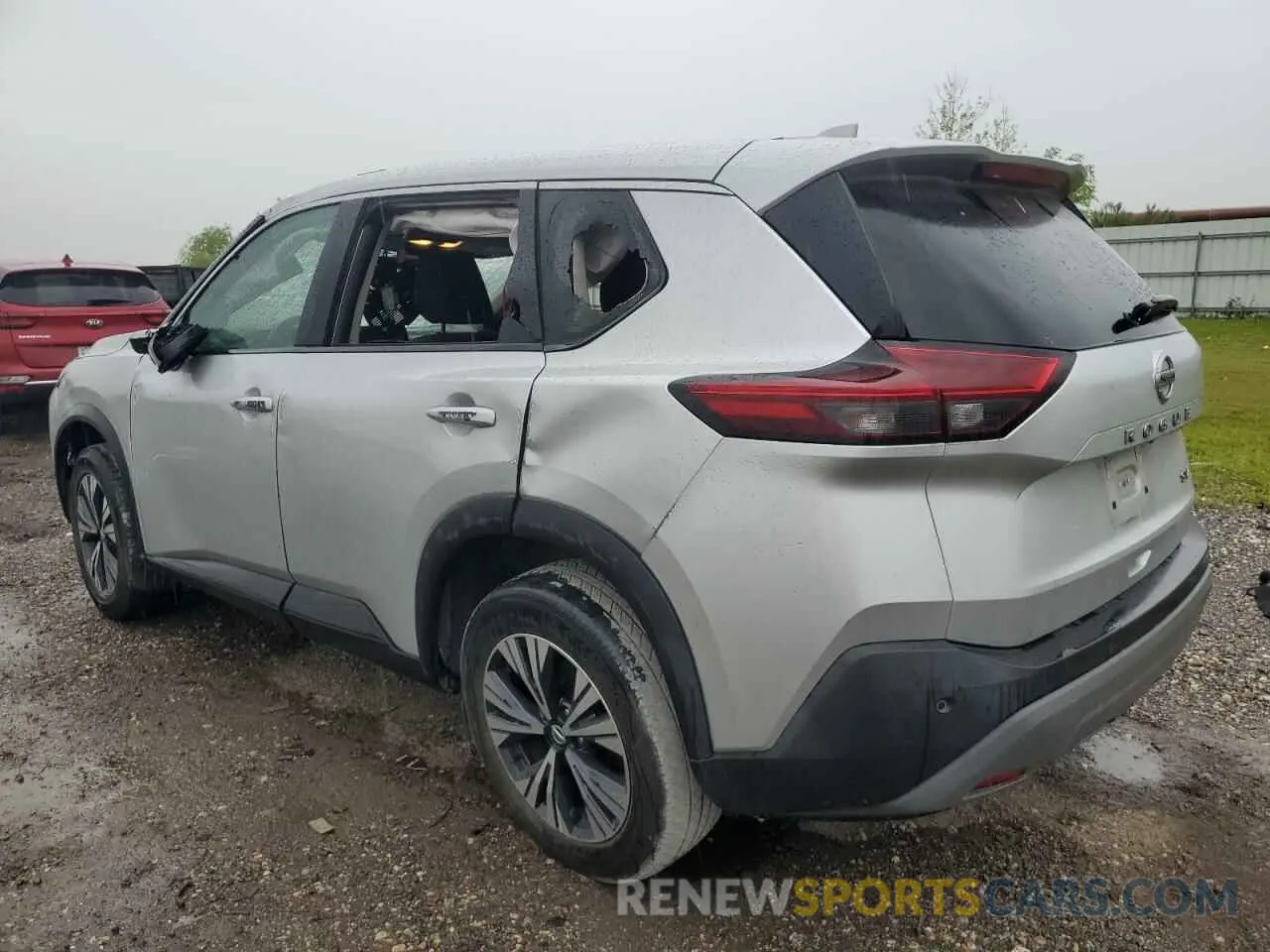 2 fotografías del automóvil dañado 5N1AT3BA8MC725297 NISSAN ROGUE 2021