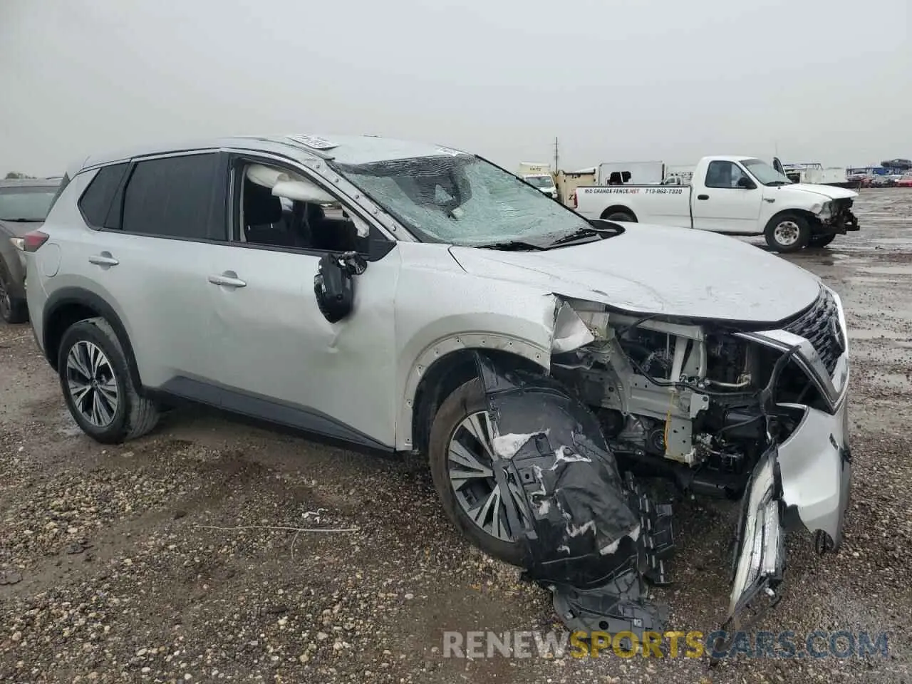 4 fotografías del automóvil dañado 5N1AT3BA8MC725297 NISSAN ROGUE 2021