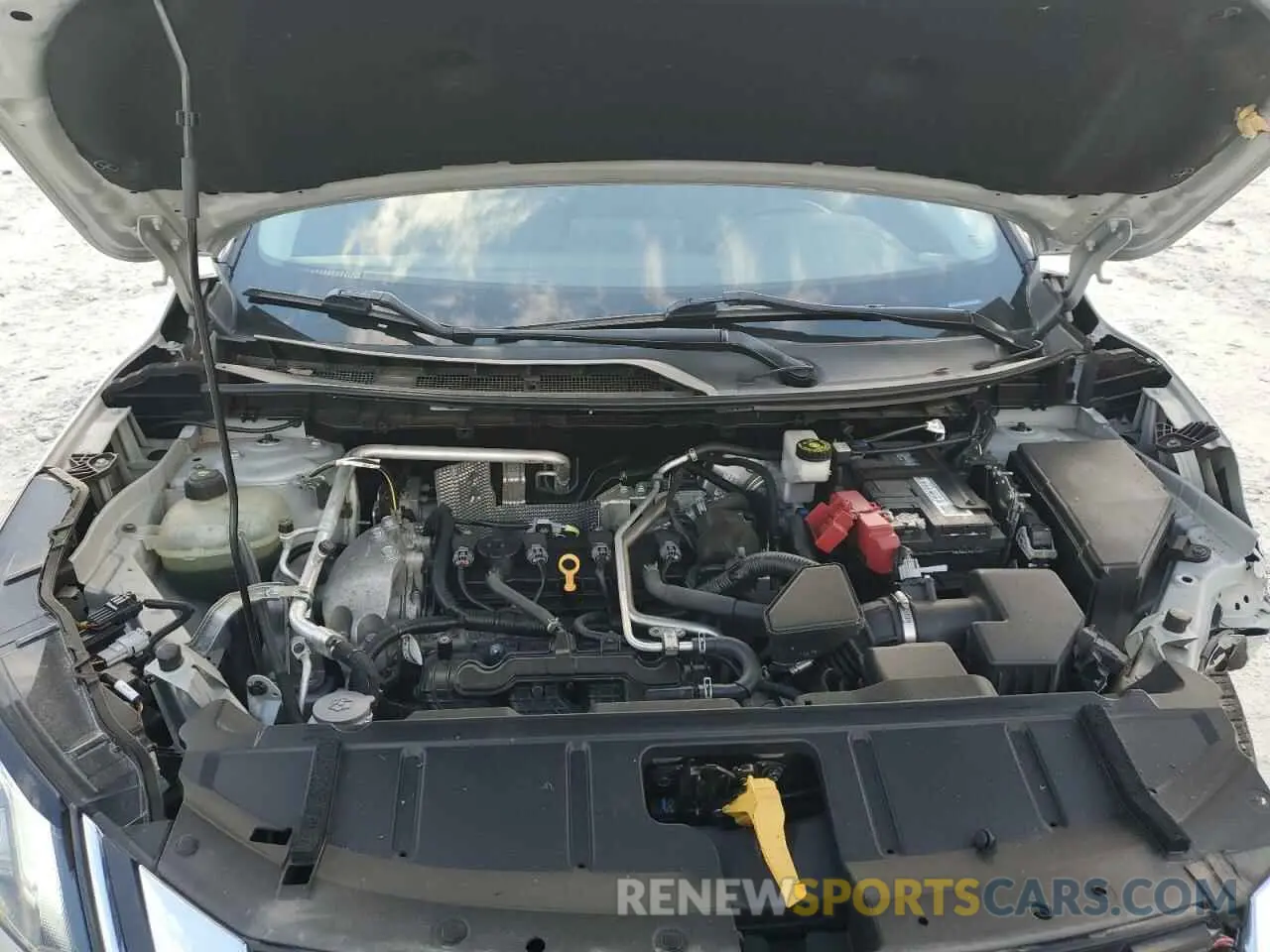 12 fotografías del automóvil dañado 5N1AT3BA8MC729530 NISSAN ROGUE 2021