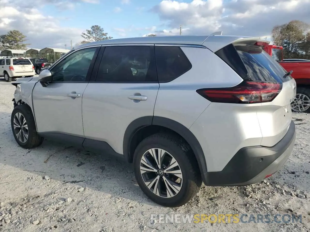 2 fotografías del automóvil dañado 5N1AT3BA8MC729530 NISSAN ROGUE 2021