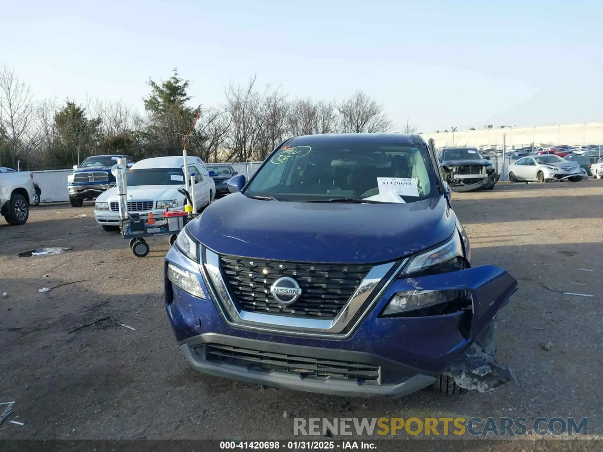 12 fotografías del automóvil dañado 5N1AT3BA8MC822161 NISSAN ROGUE 2021