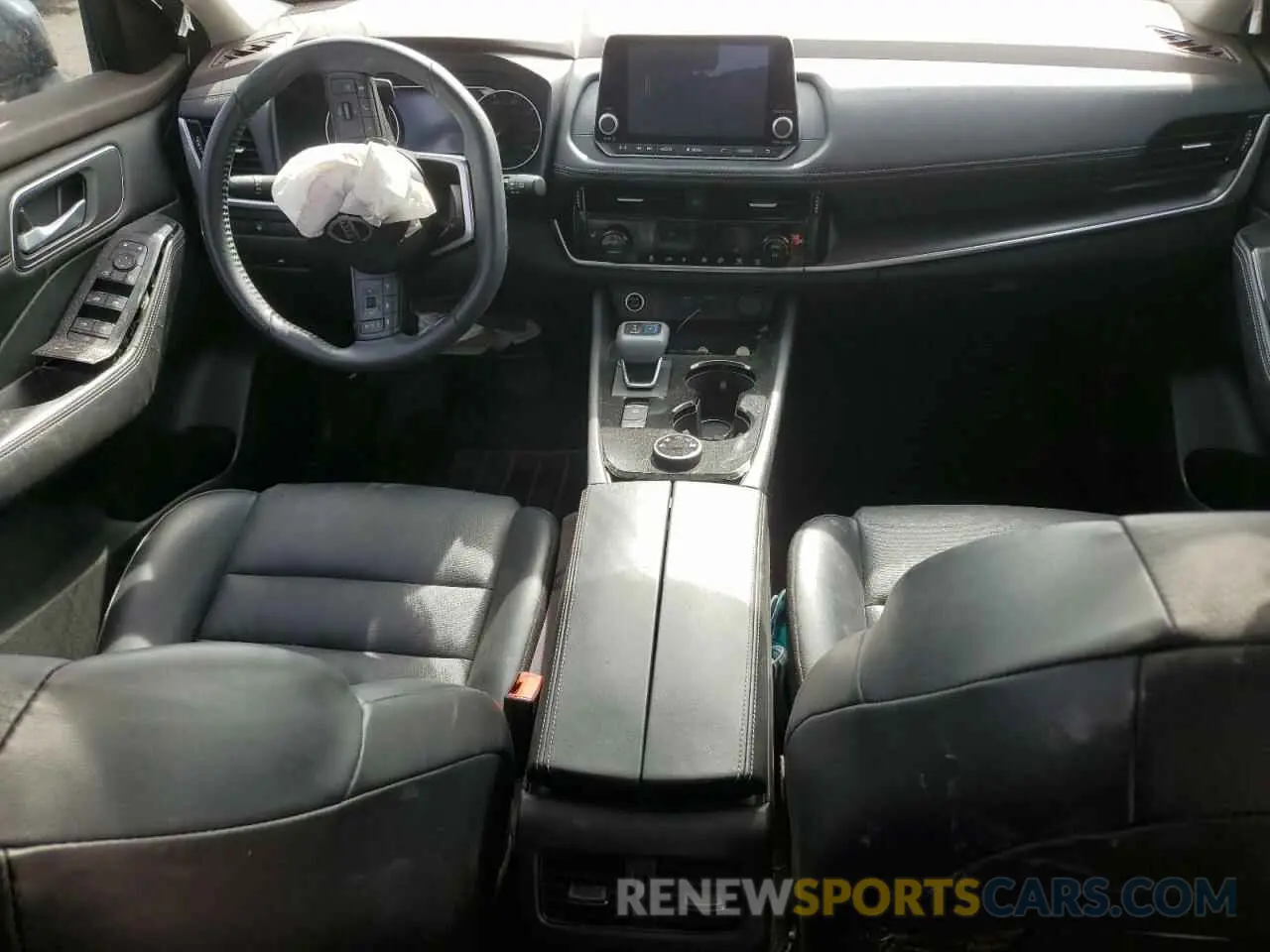 8 fotografías del automóvil dañado 5N1AT3BB0MC850609 NISSAN ROGUE 2021
