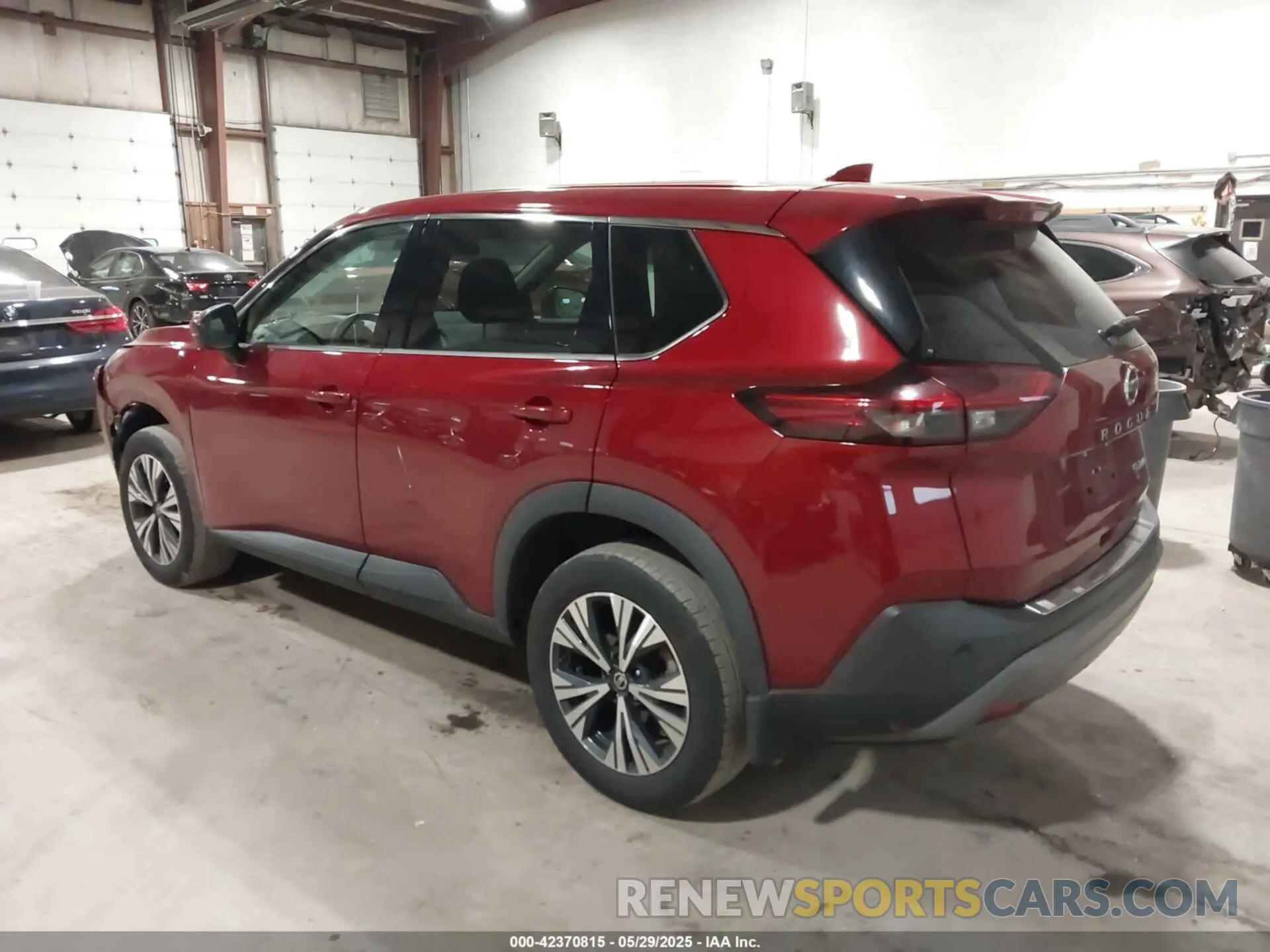 3 fotografías del automóvil dañado 5N1AT3BB1MC709323 NISSAN ROGUE 2021