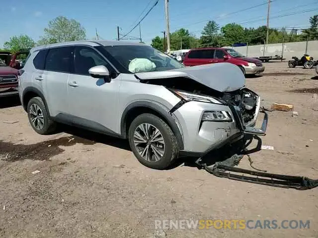 14 fotografías del automóvil dañado 5N1AT3BB2MC725305 NISSAN ROGUE 2021