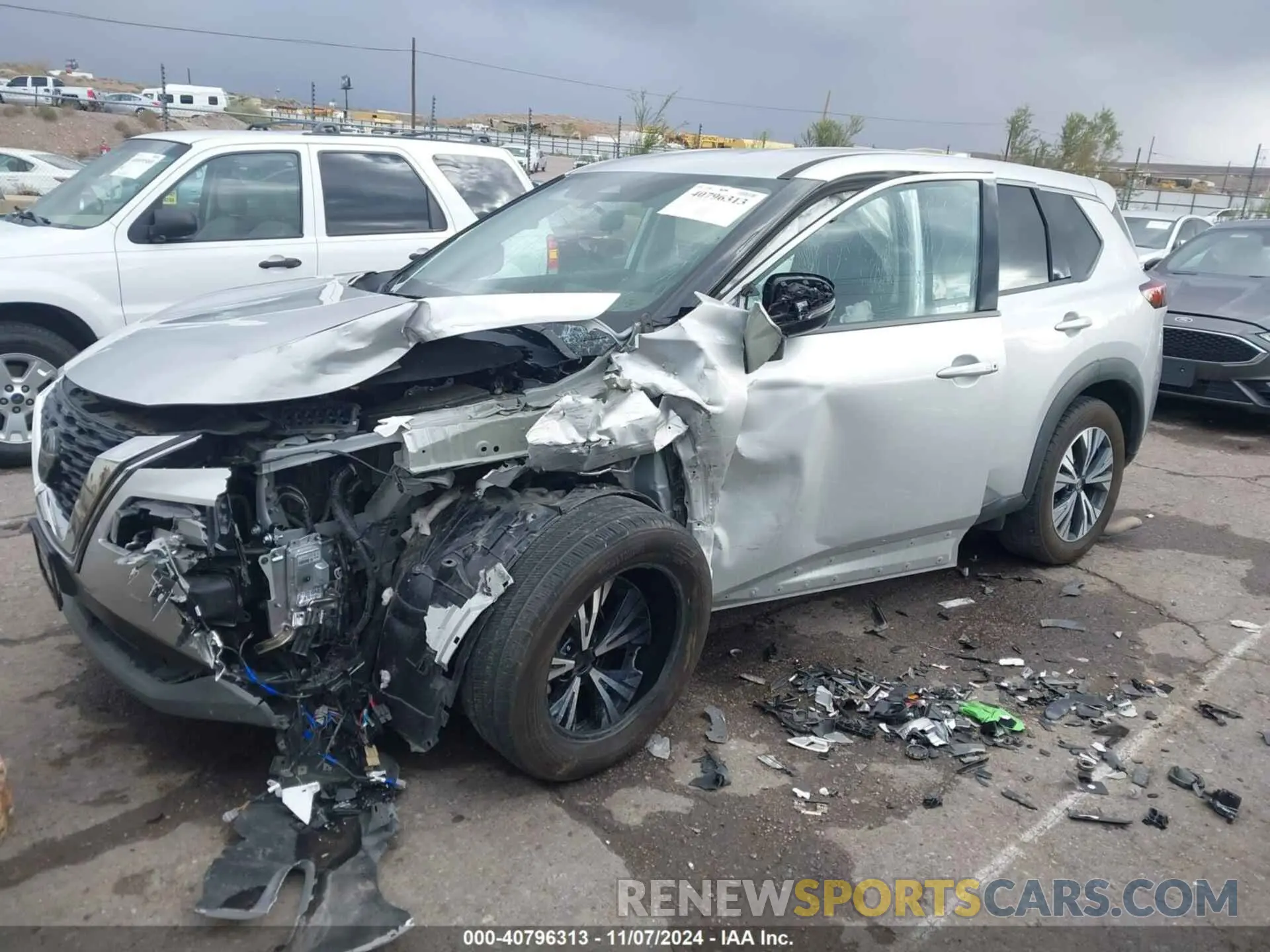 2 fotografías del automóvil dañado 5N1AT3BB2MC792051 NISSAN ROGUE 2021