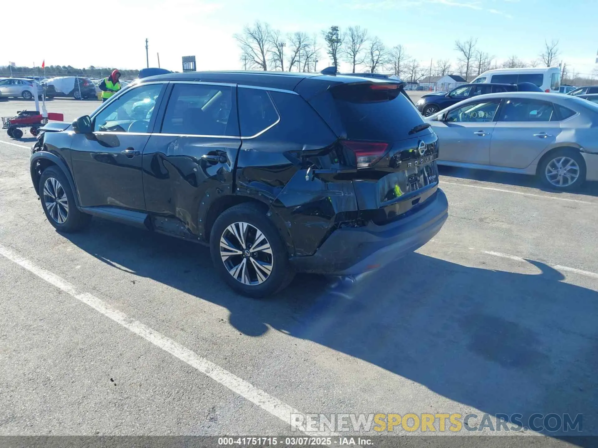 3 fotografías del automóvil dañado 5N1AT3BB2MC835576 NISSAN ROGUE 2021